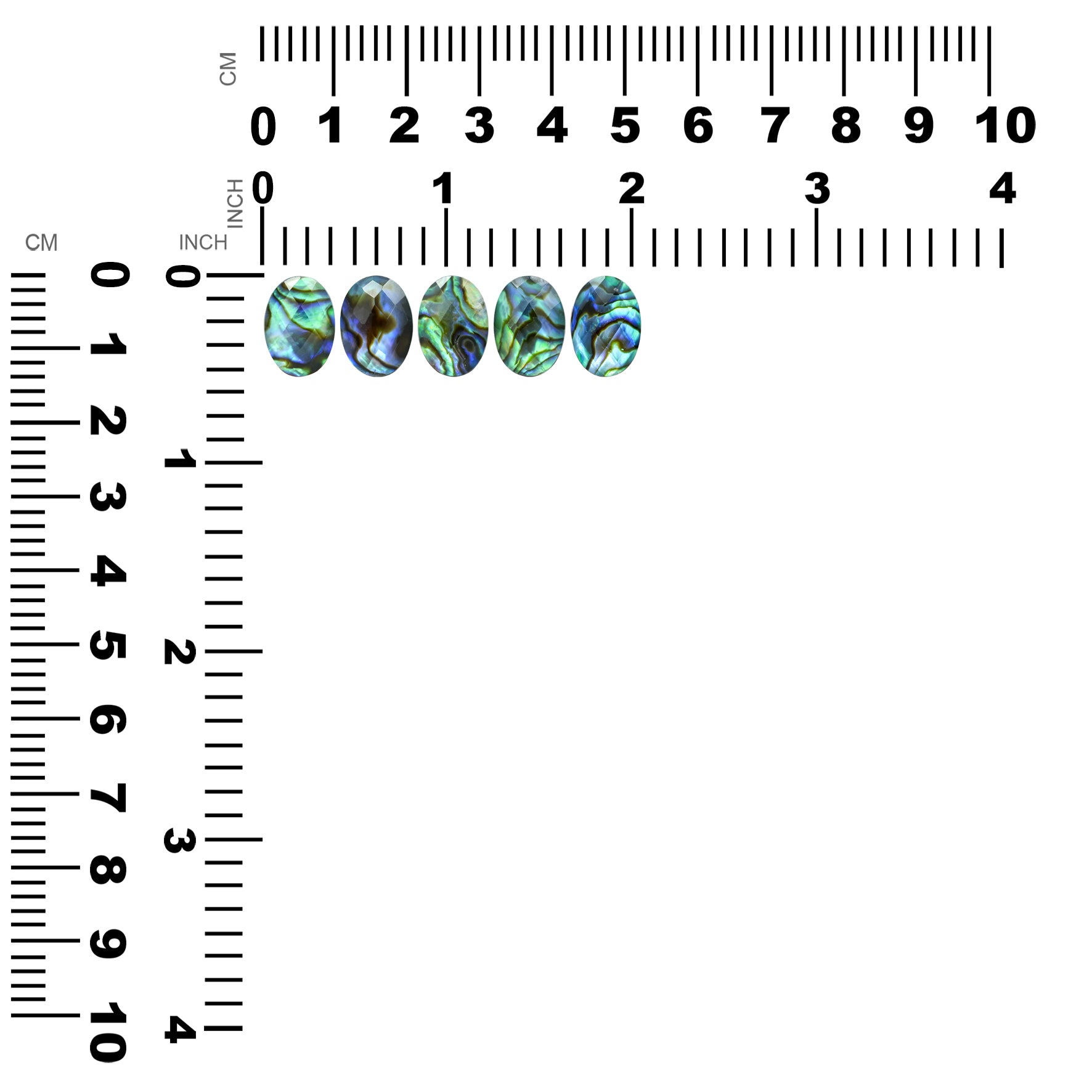 Abalone Shell Doublet Oval 14 x 10mm
