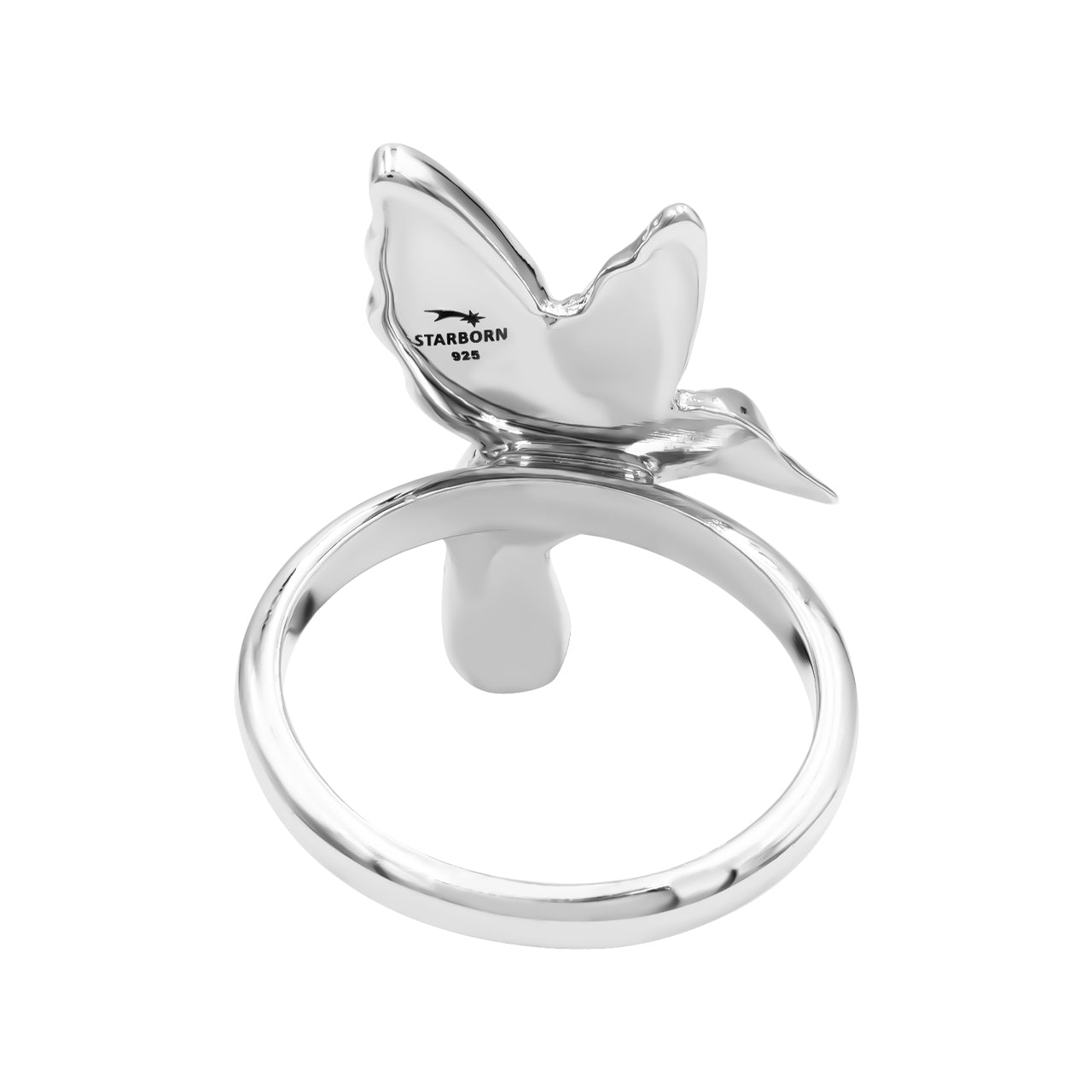 Abalone Hummingbird Ring in Sterling Silver | Starborn