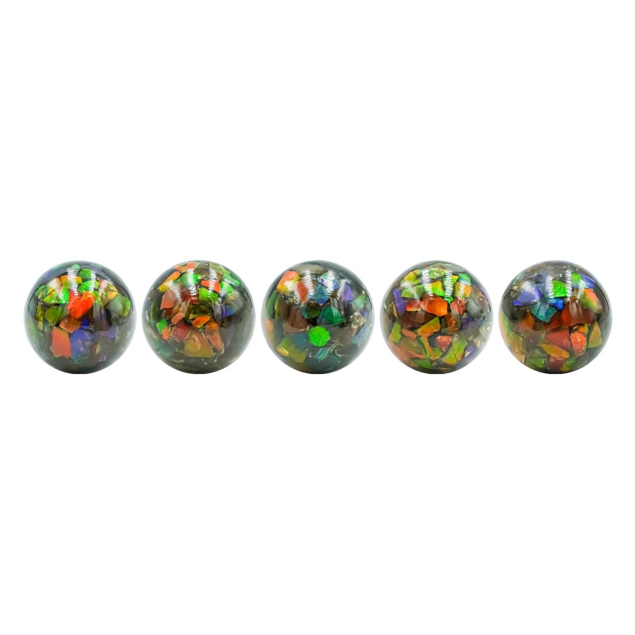 14 mm Ammolite Beads with Drill