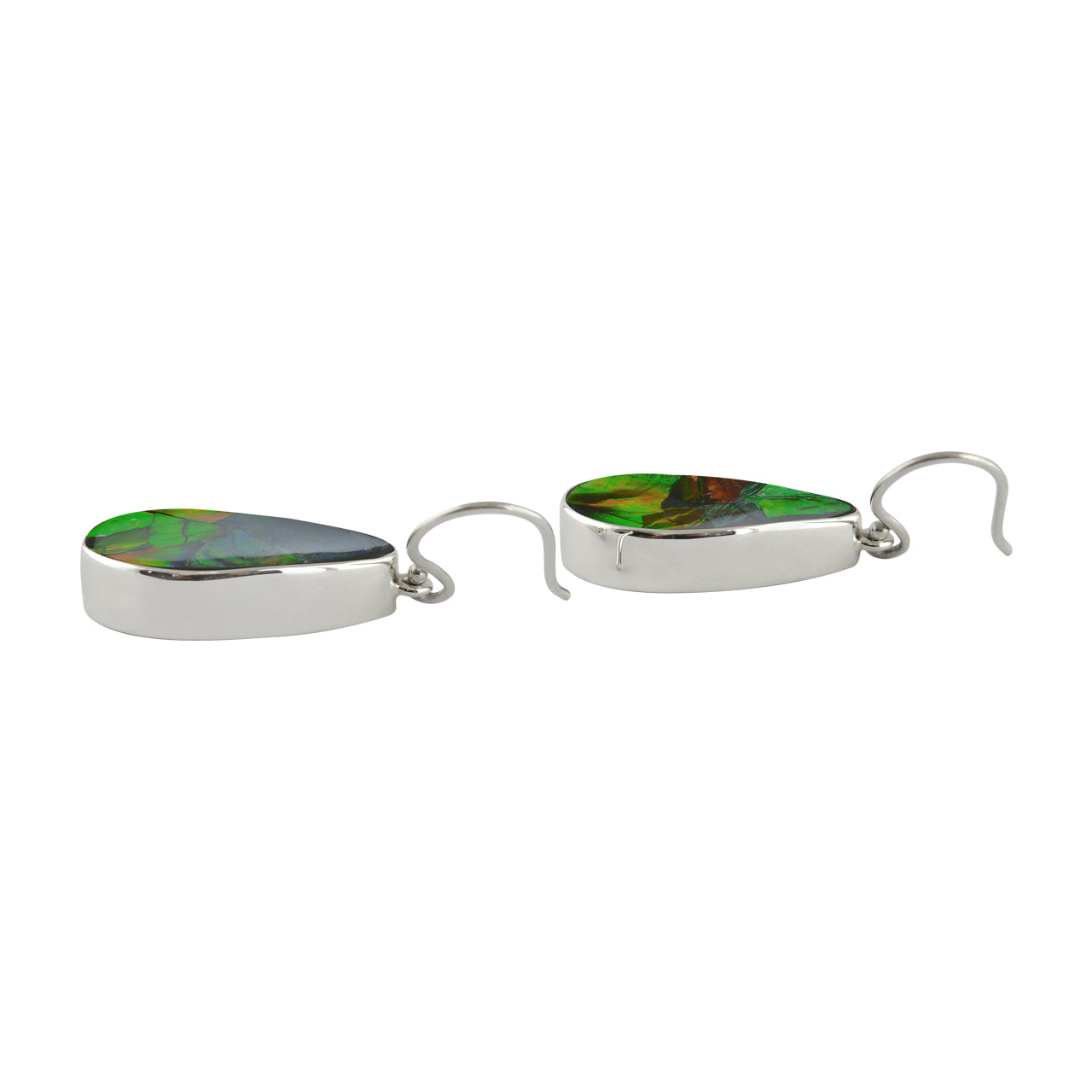 Ammolite Pear Earrings