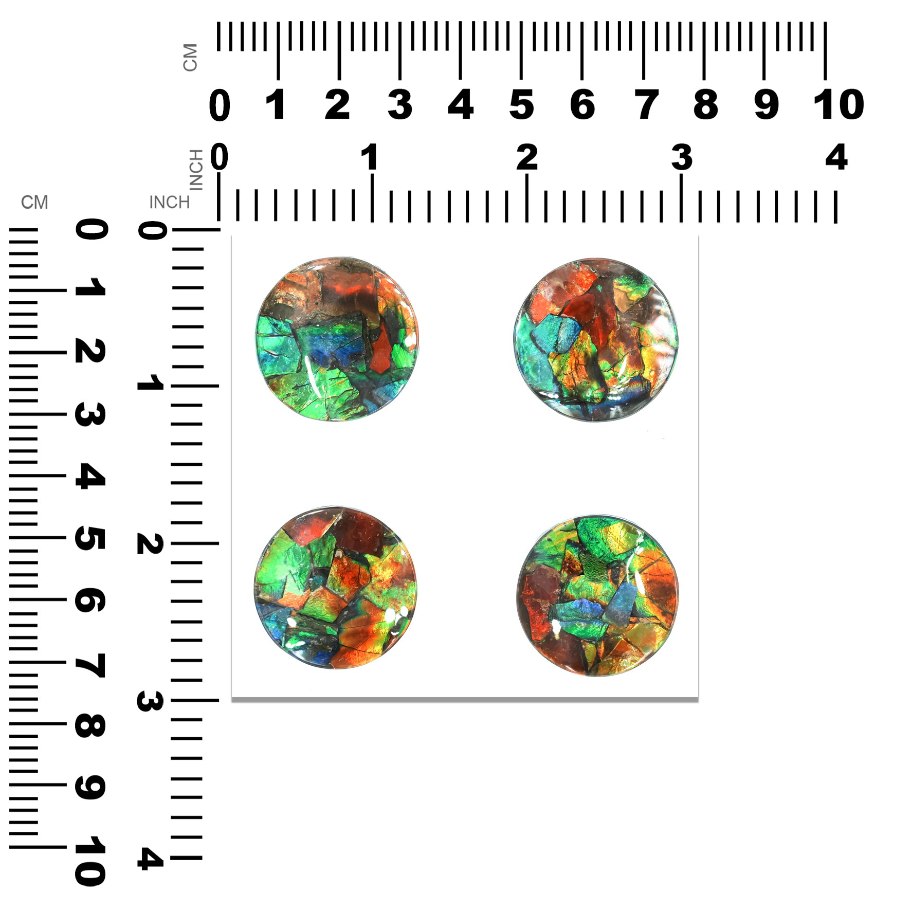 Ammolite Round Cabochon 27 mm
