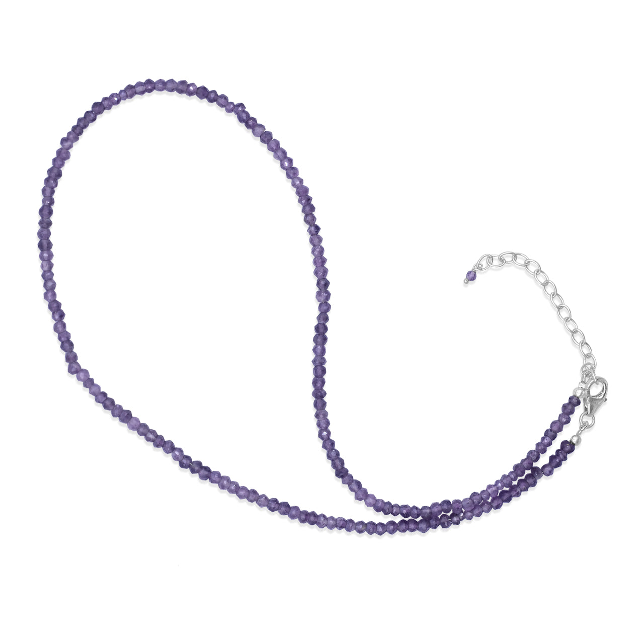 Amethyst Crystal Bead Necklace