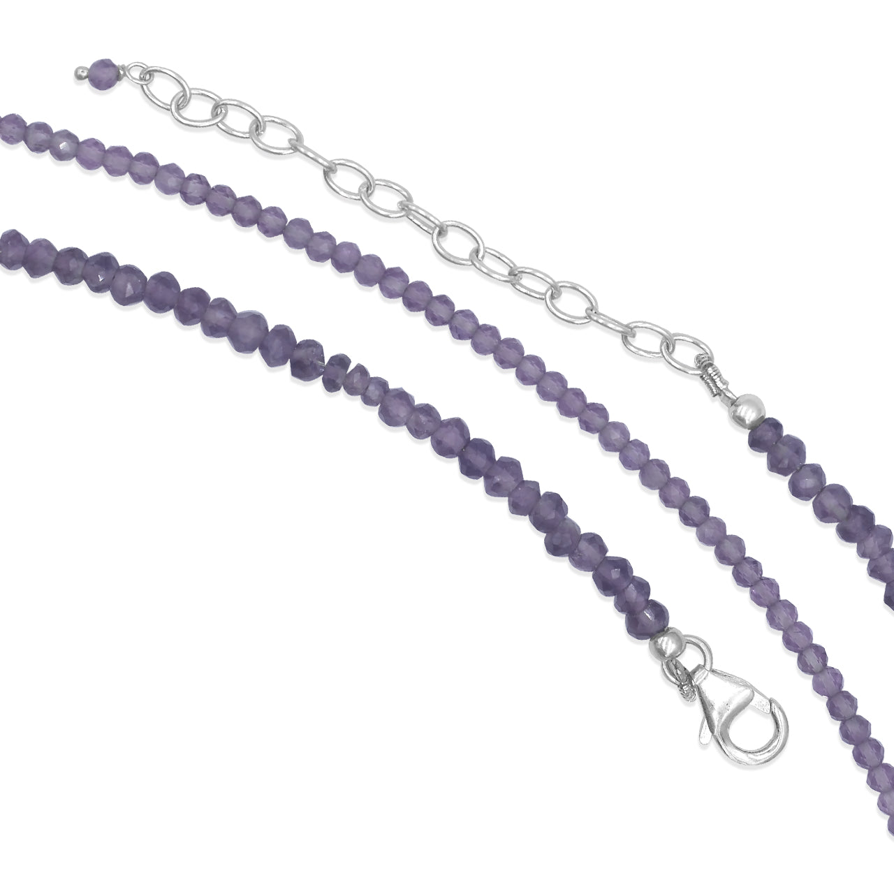 Amethyst Crystal Bead Necklace
