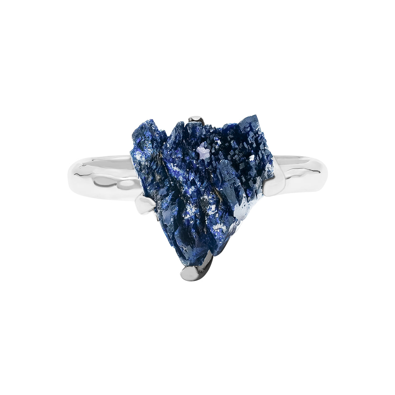 Azurite Prong Set Ring