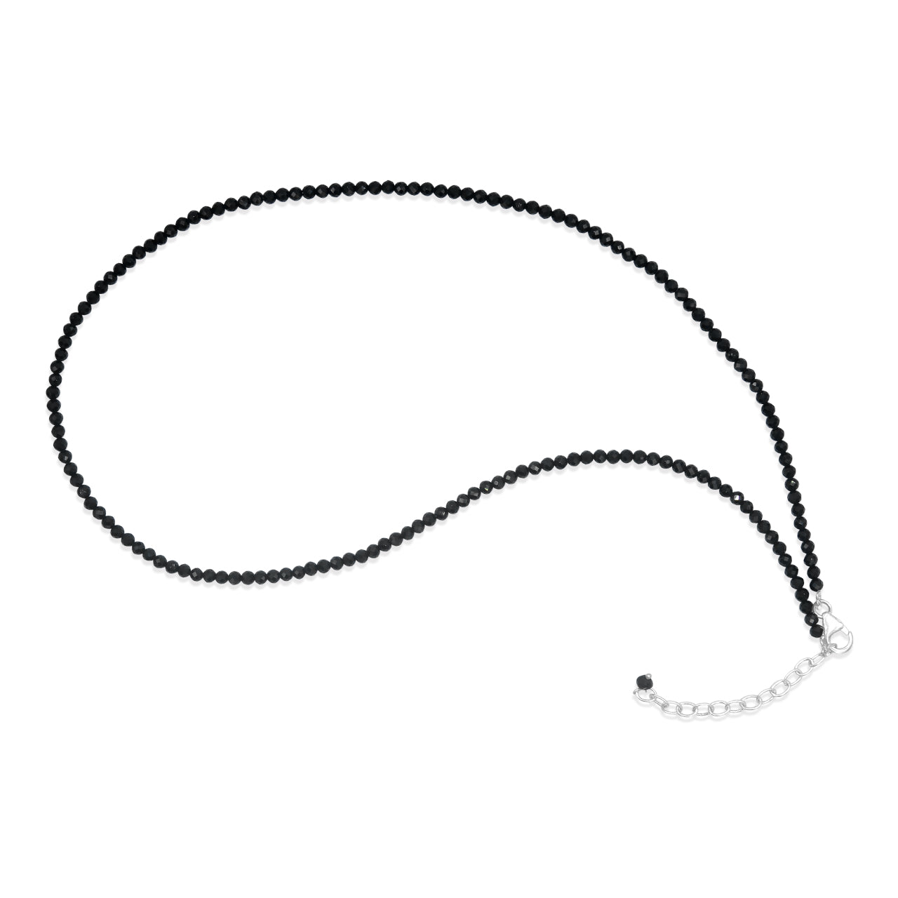 Black Spinel Bead Necklace