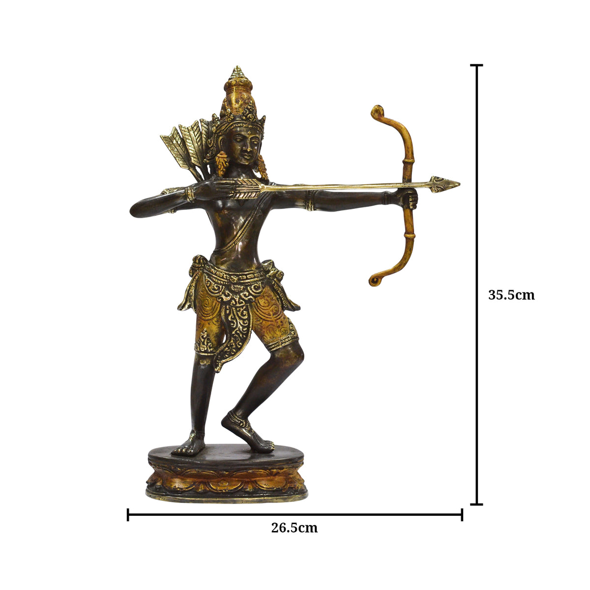Arjuna Bronze Statue