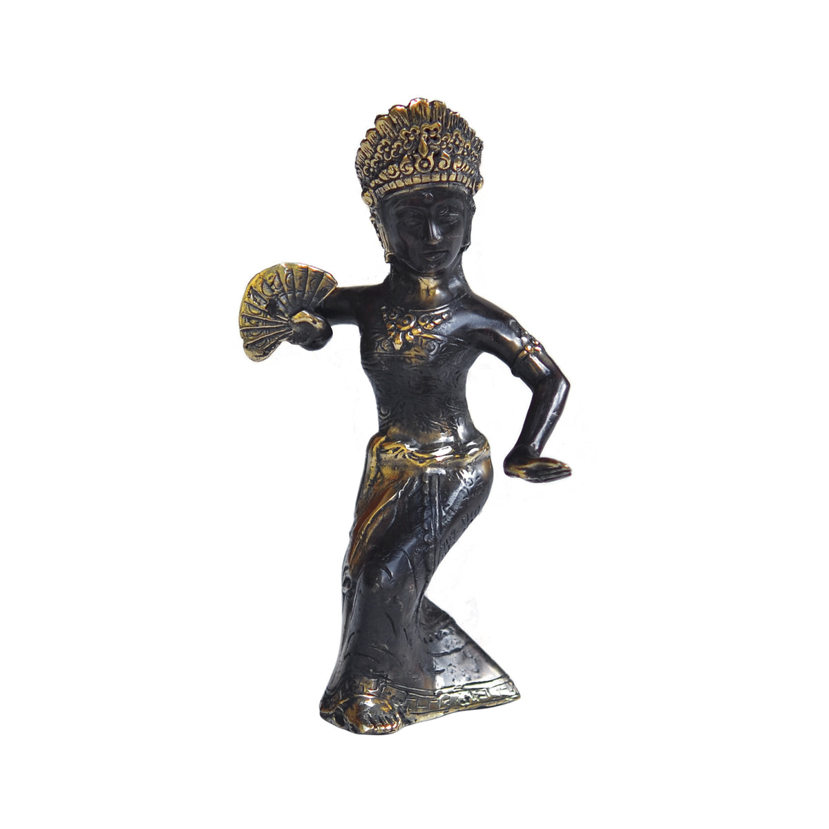 Balinese Girl Dance Brass Statue