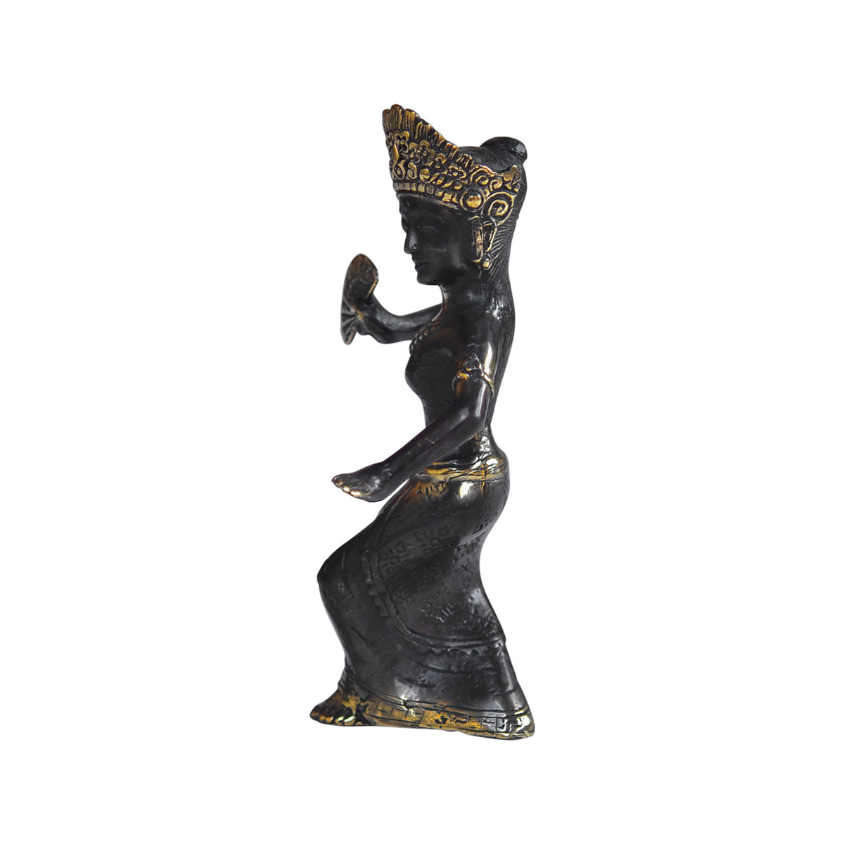Balinese Girl Dance Brass Statue