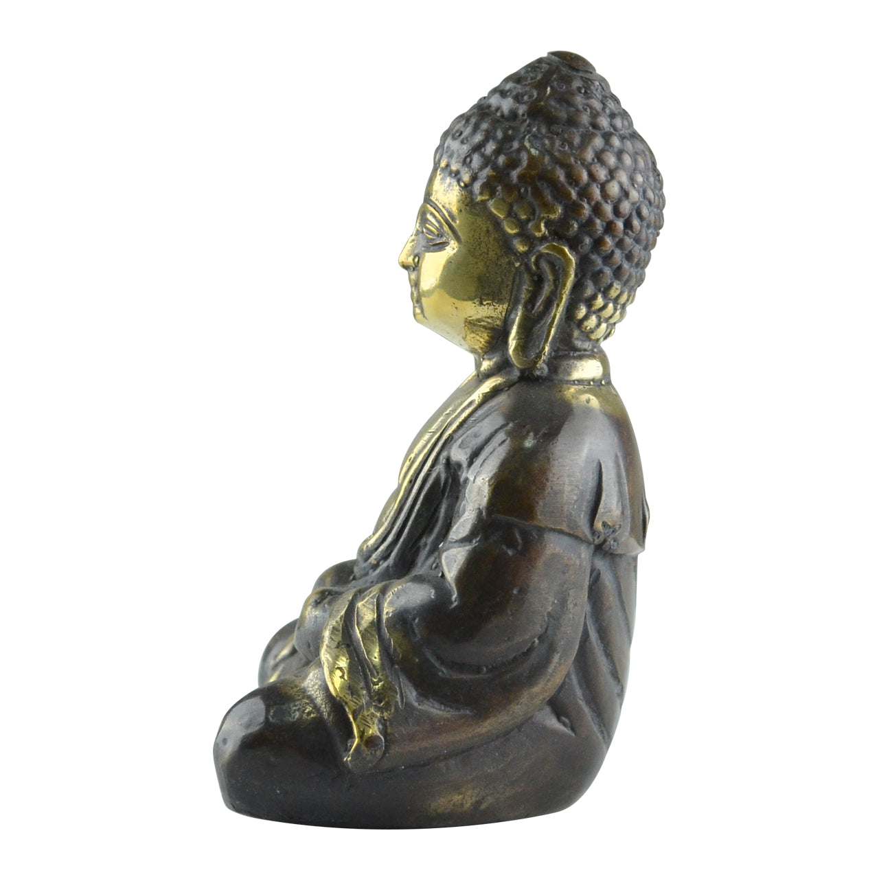 Brass Buddha Meditation Seated Statue