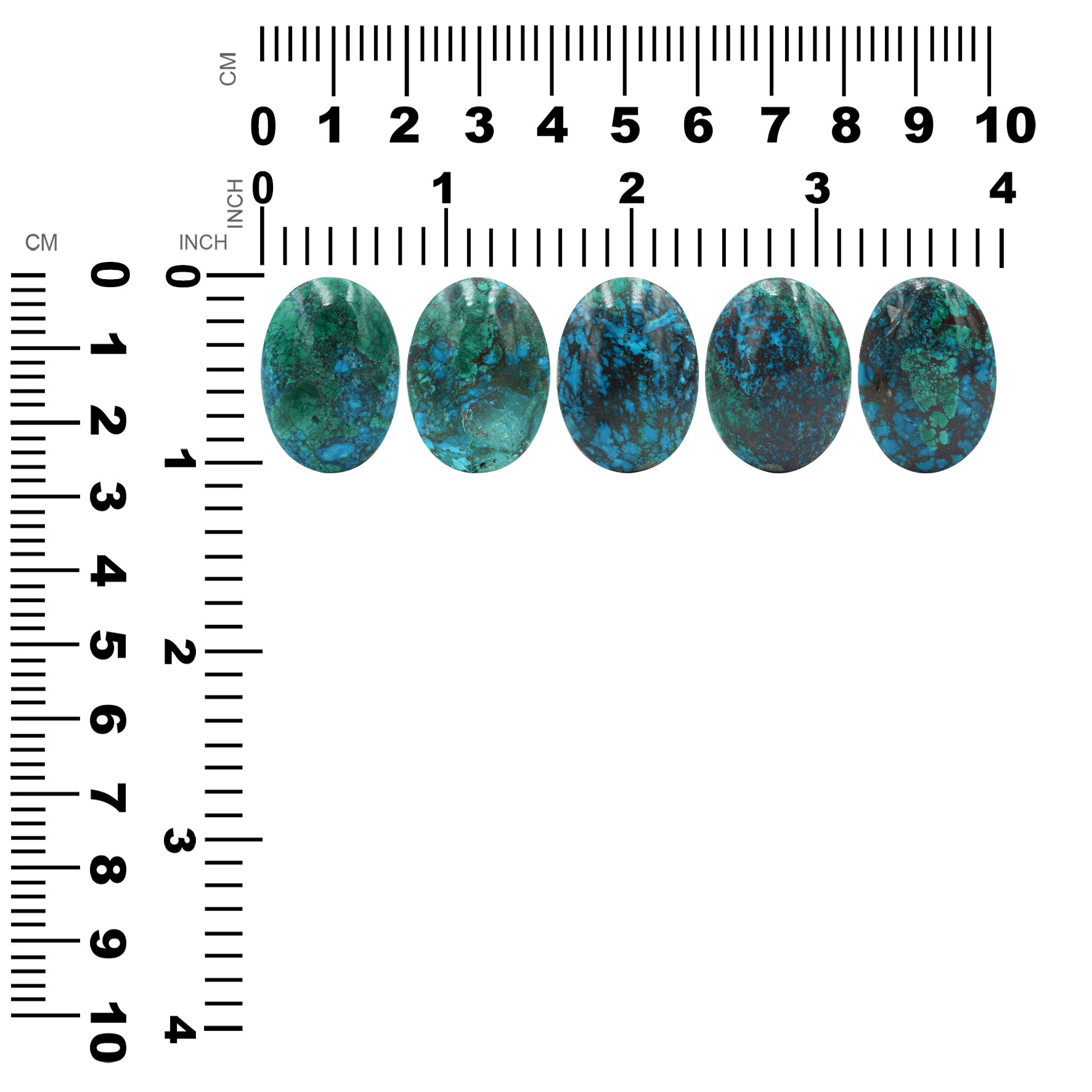 Chile Chrysocolla Oval 27x20mm