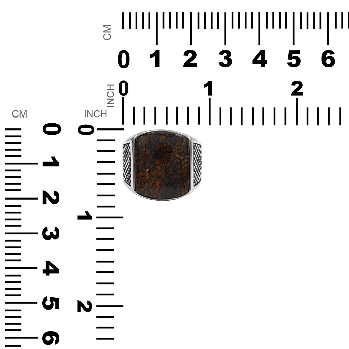 Men's Ring Dinosaur Bone Shield Shaped