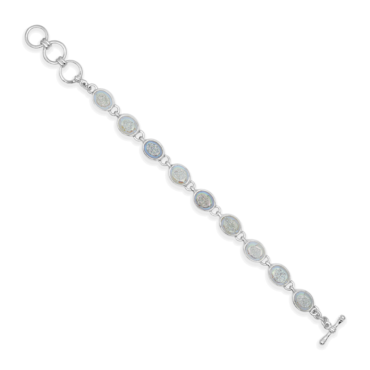 Window Drusy Oval Bracelet