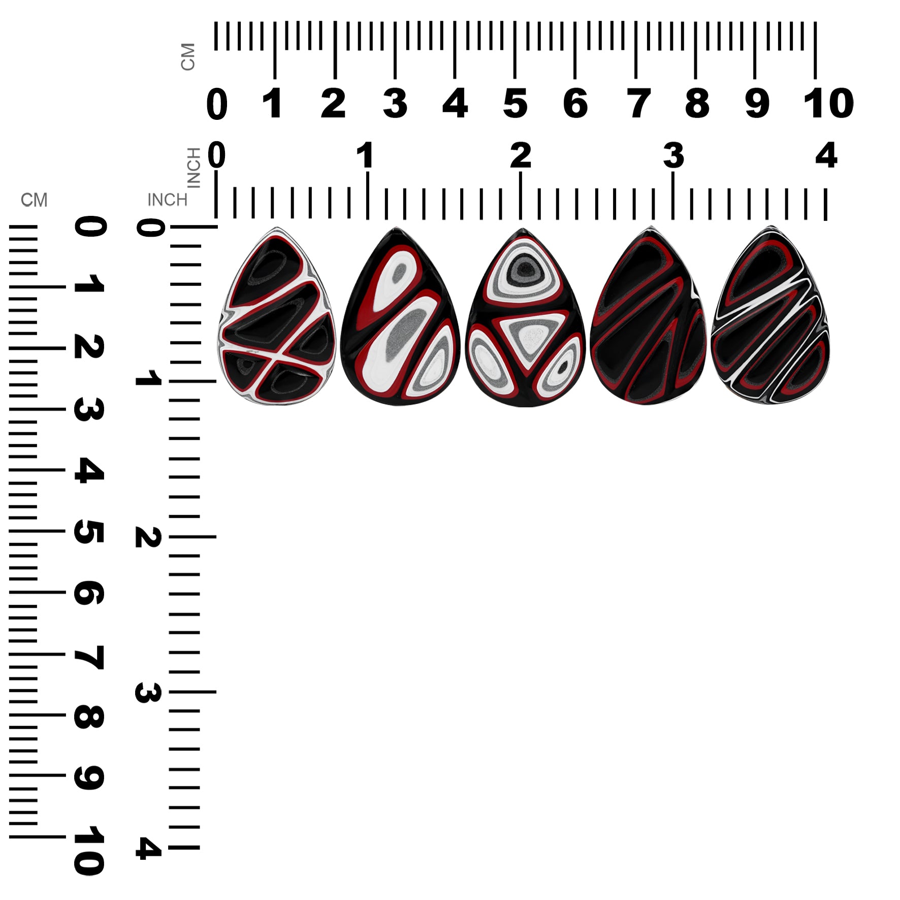 Fordite Pear 30x20 mm