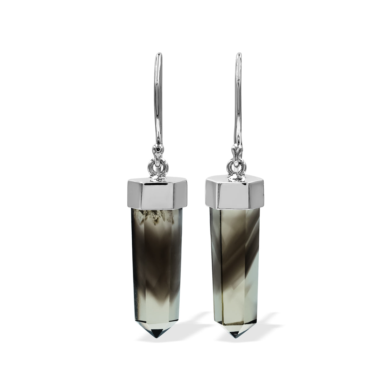 Phantom Gold Citrine Dangle Earrings