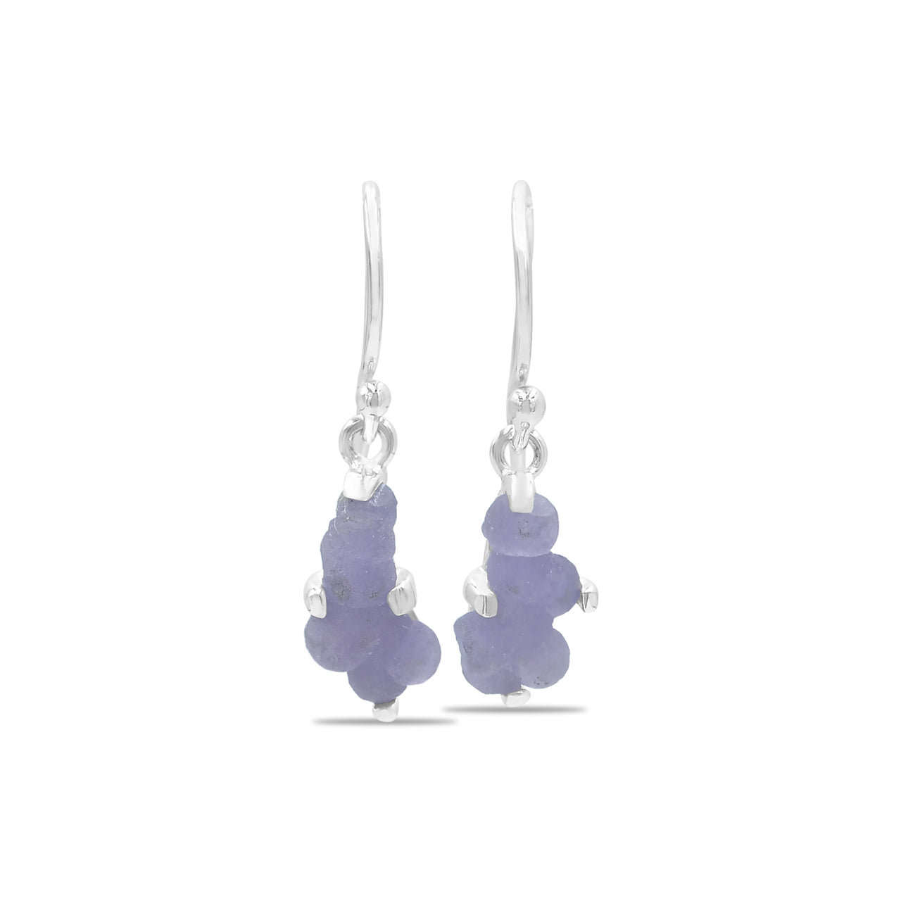 Grape Chalcedony Drop Earring