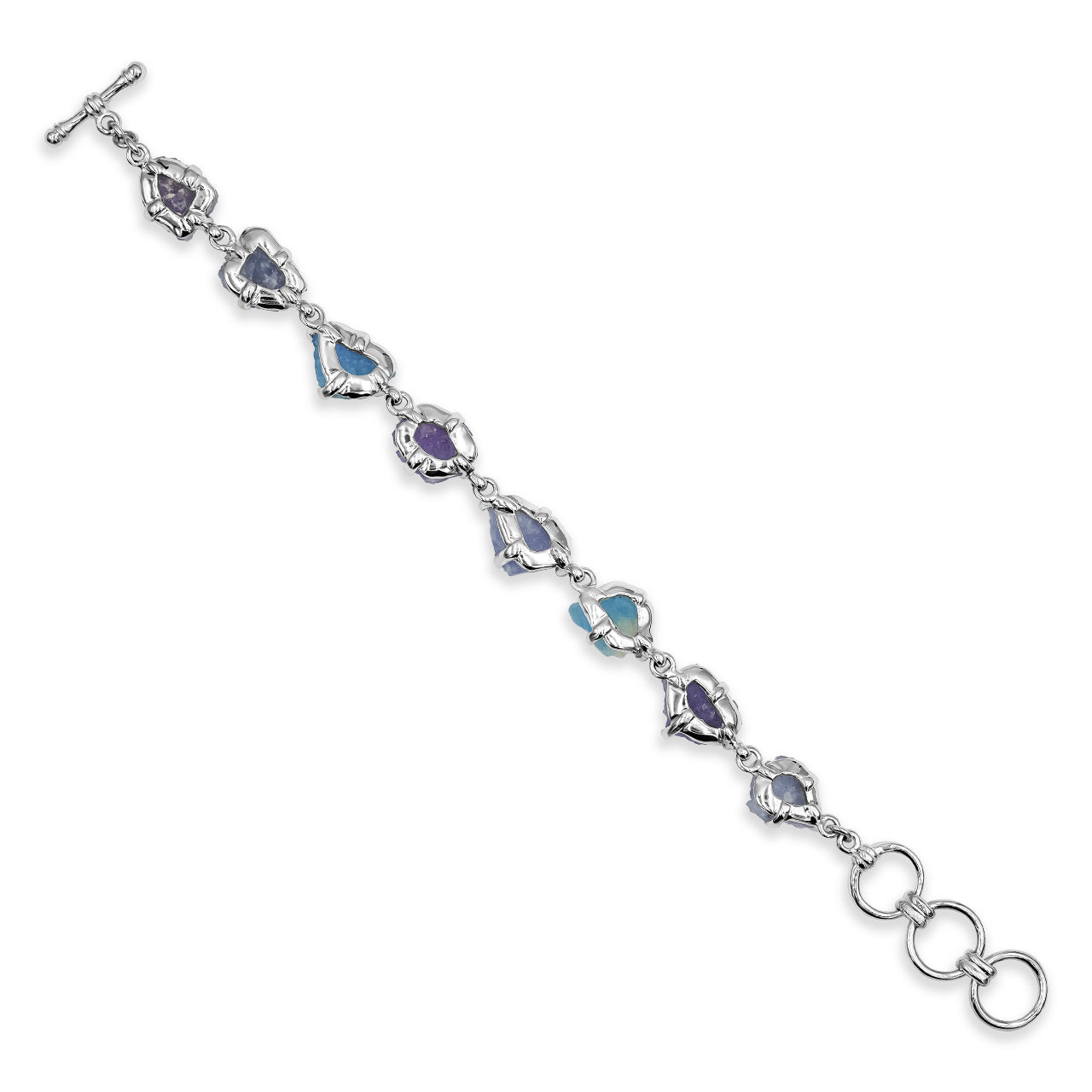 uorescent Hackmanite Rough Bracelet
