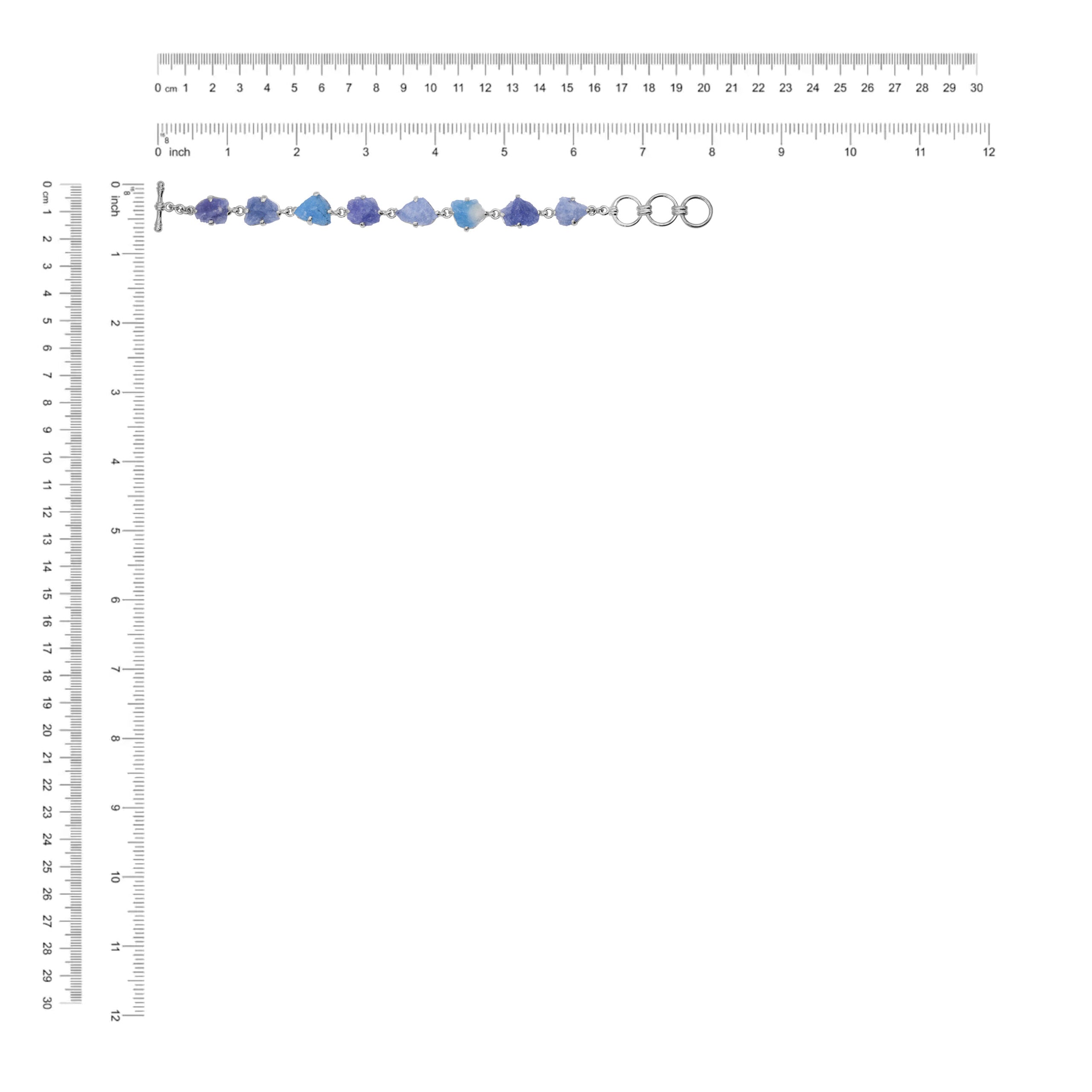 uorescent Hackmanite Rough Bracelet