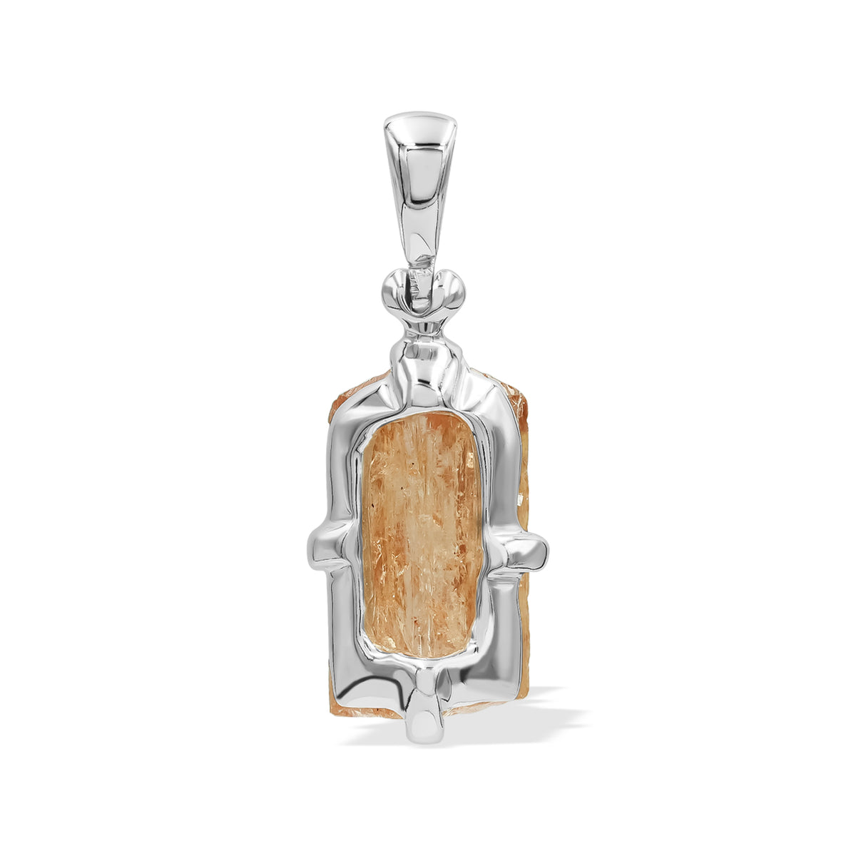 Handcrafted Pendant with Natural Imperial Topaz Crystal Starborn