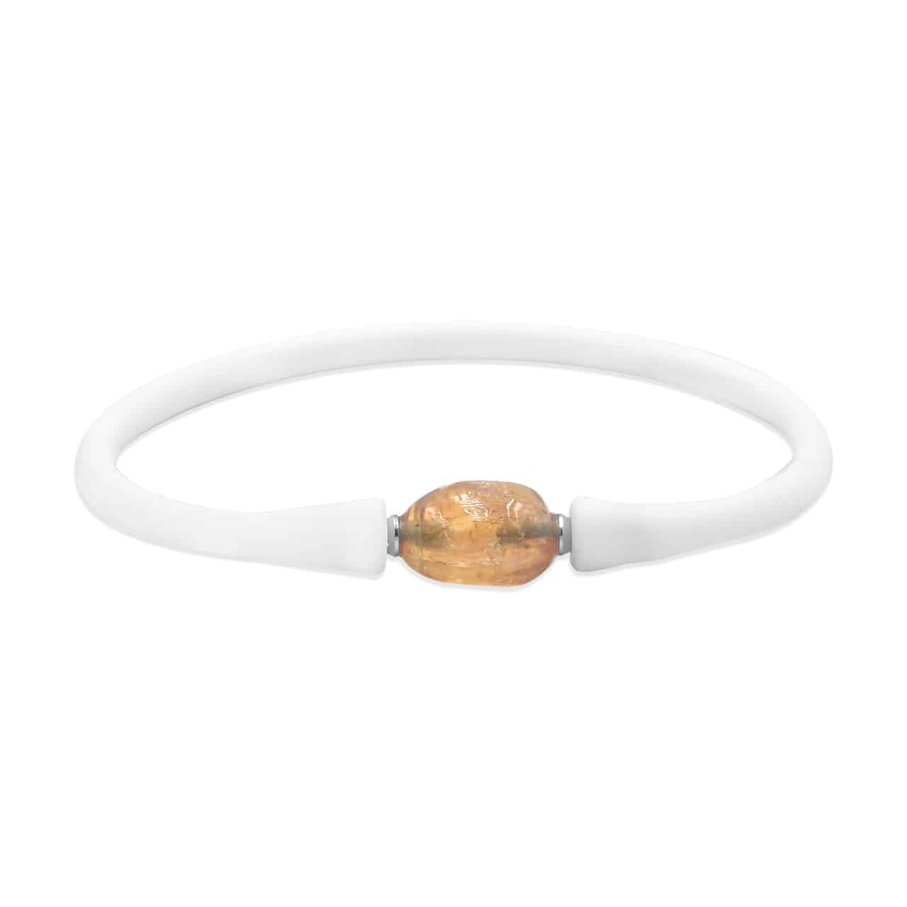 Imperial Topaz on Silicone Band