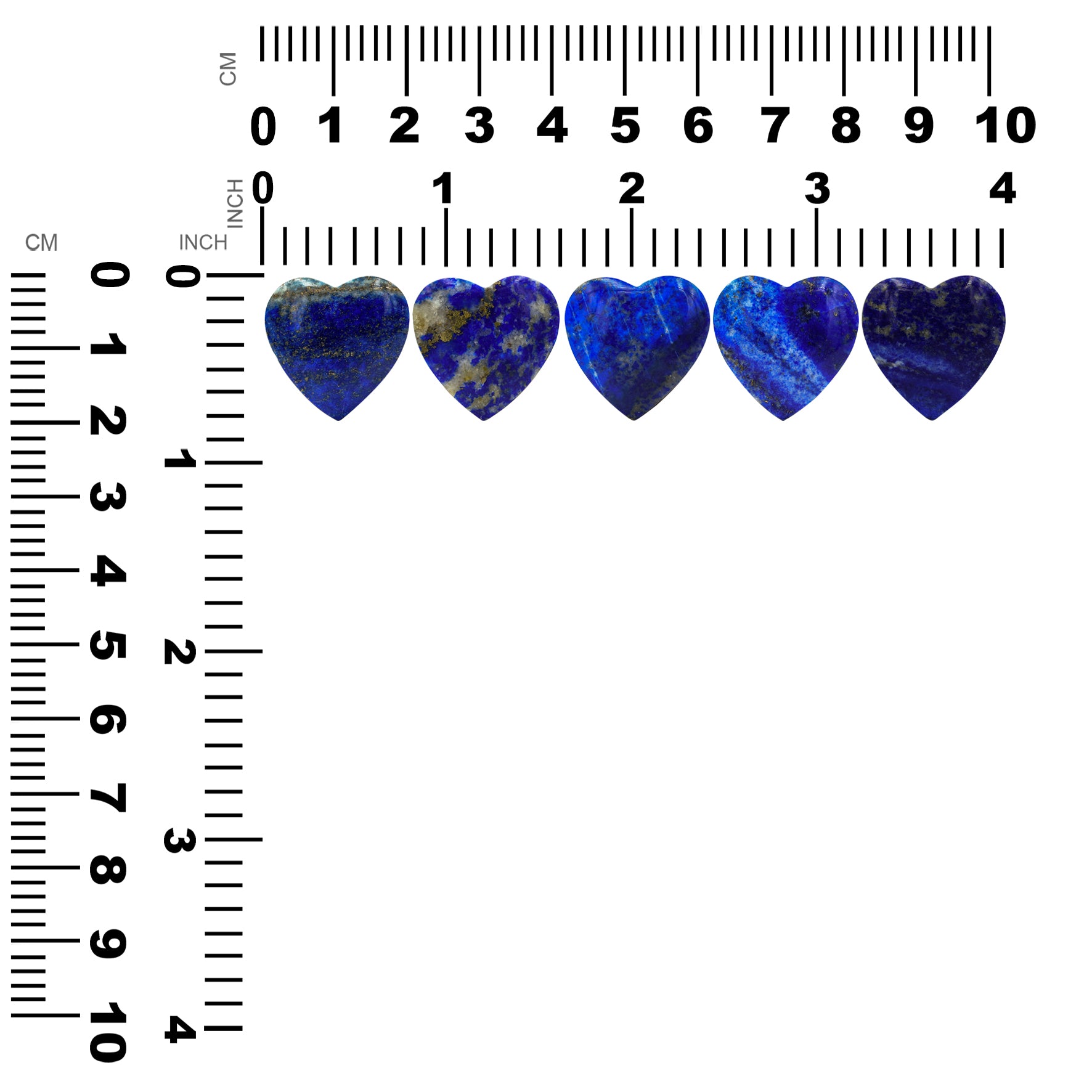 The Lapis Lazuli Heart Cabochon 20mm - 1 piece