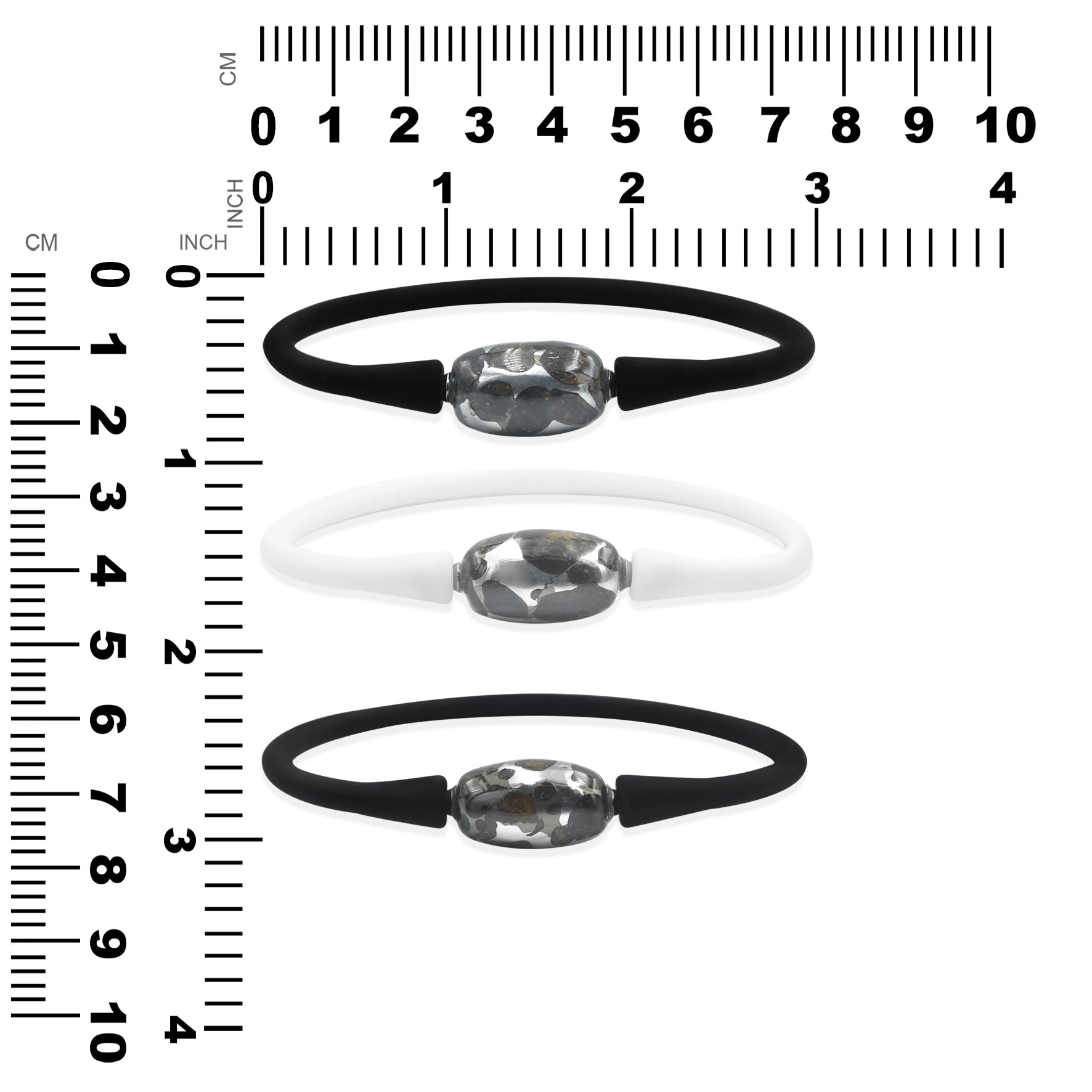 Sericho Pallasite Meteorite Silicone Bracelet