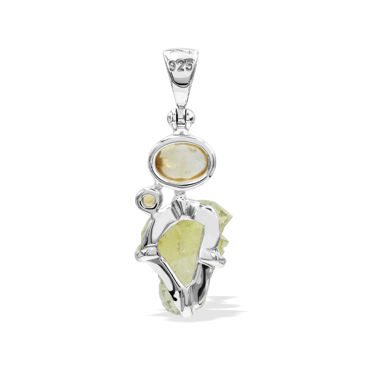 Mix Gems Pendant: Citrine &amp; Brucite