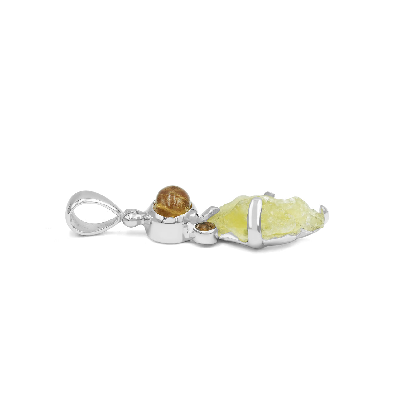 Mix Gems Pendant: Citrine &amp; Brucite