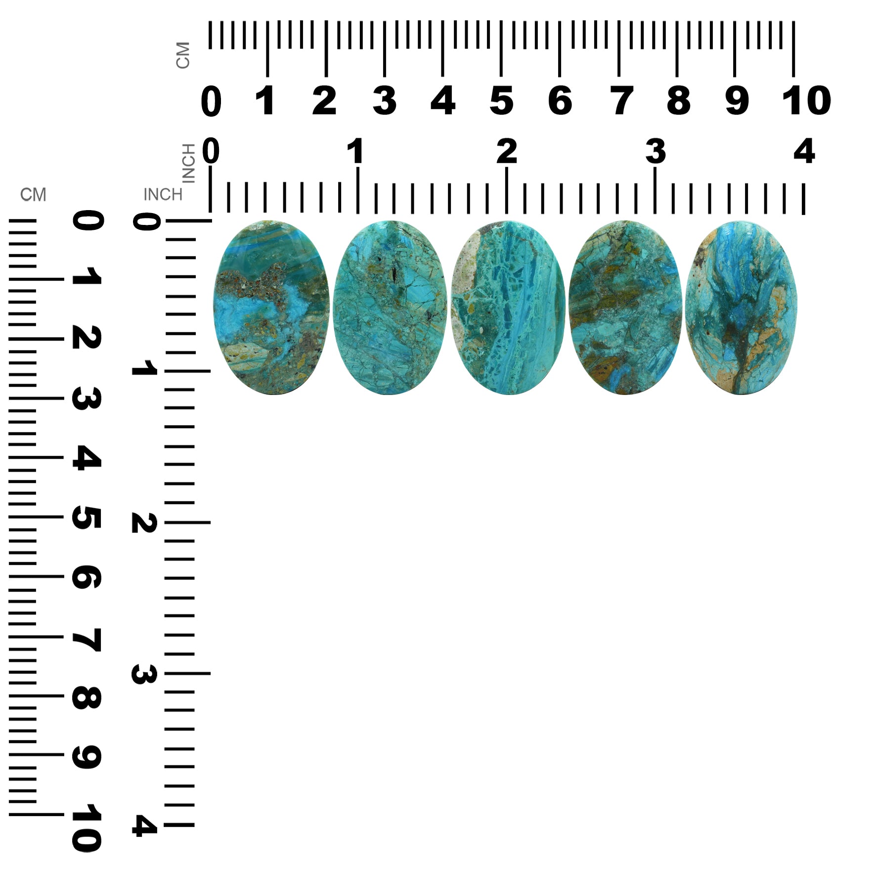 Peruvian Blue Opal Oval 30x20mm