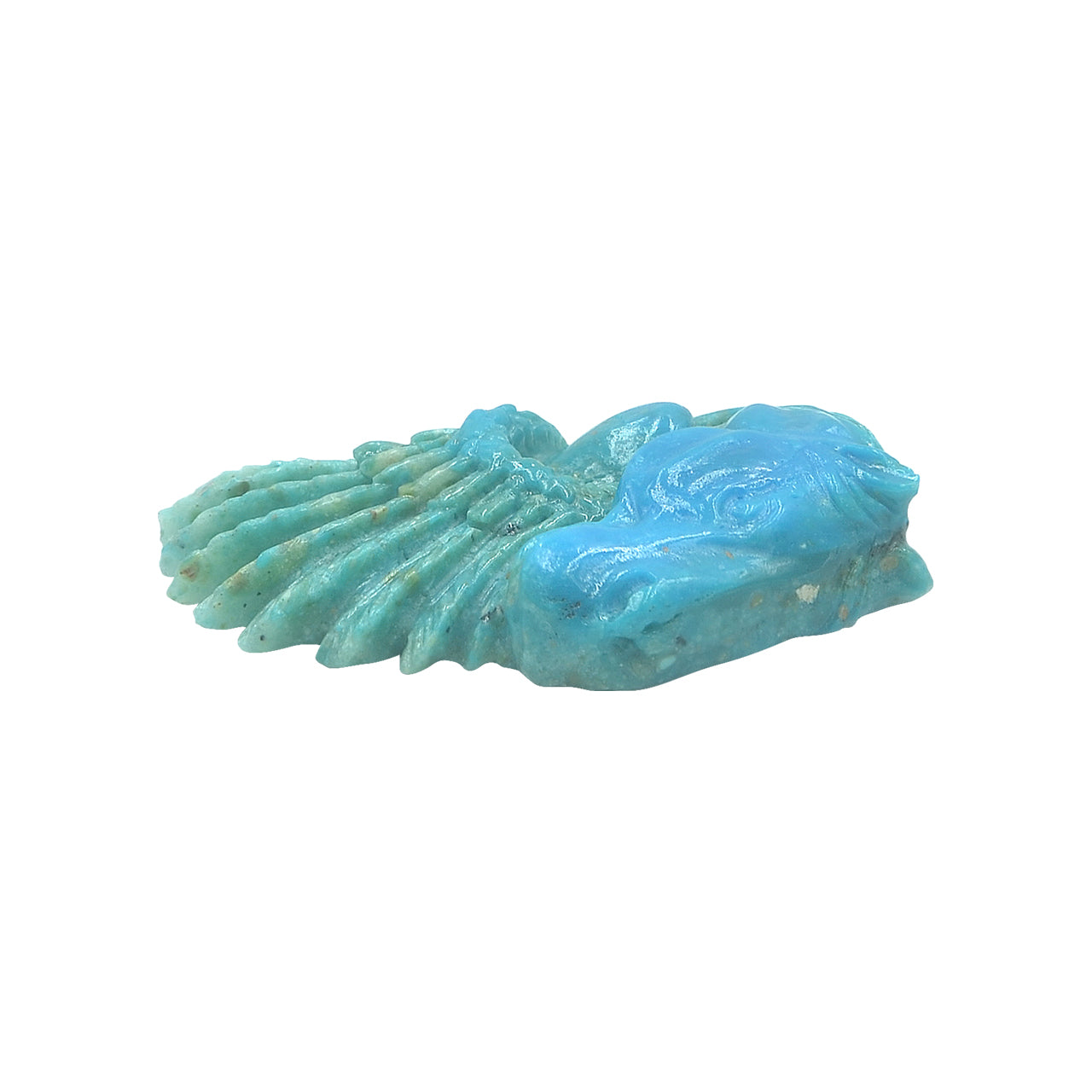 Carved Peruvian Blue Pegasus