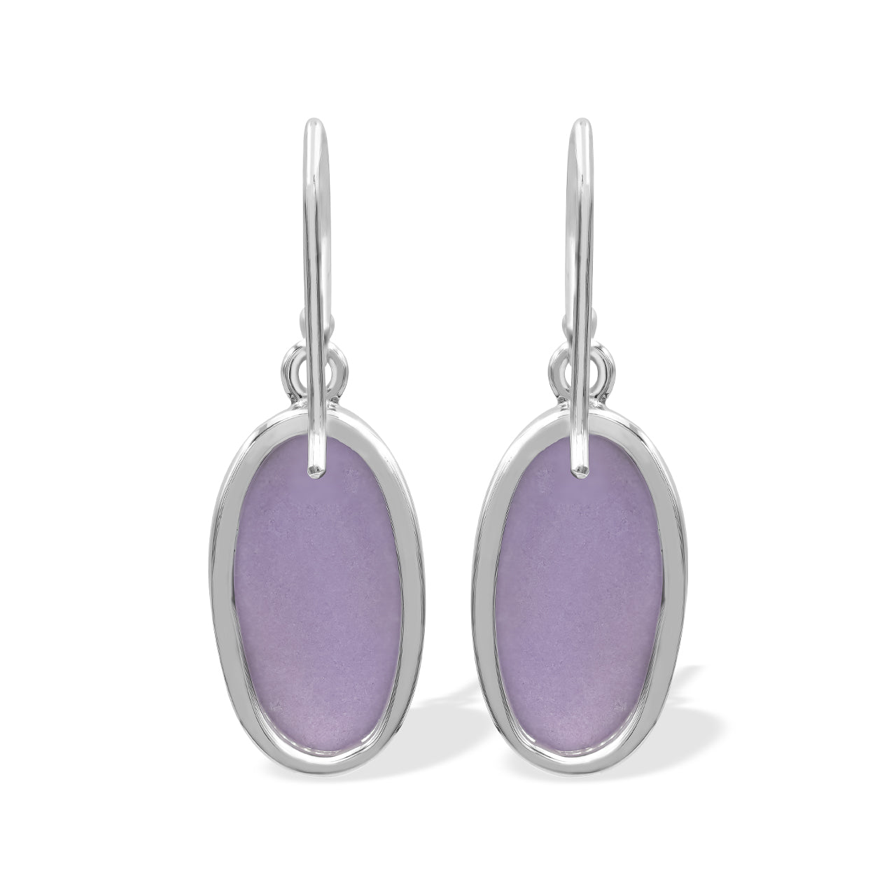 Phosphosiderite Oval-Shaped Earrings