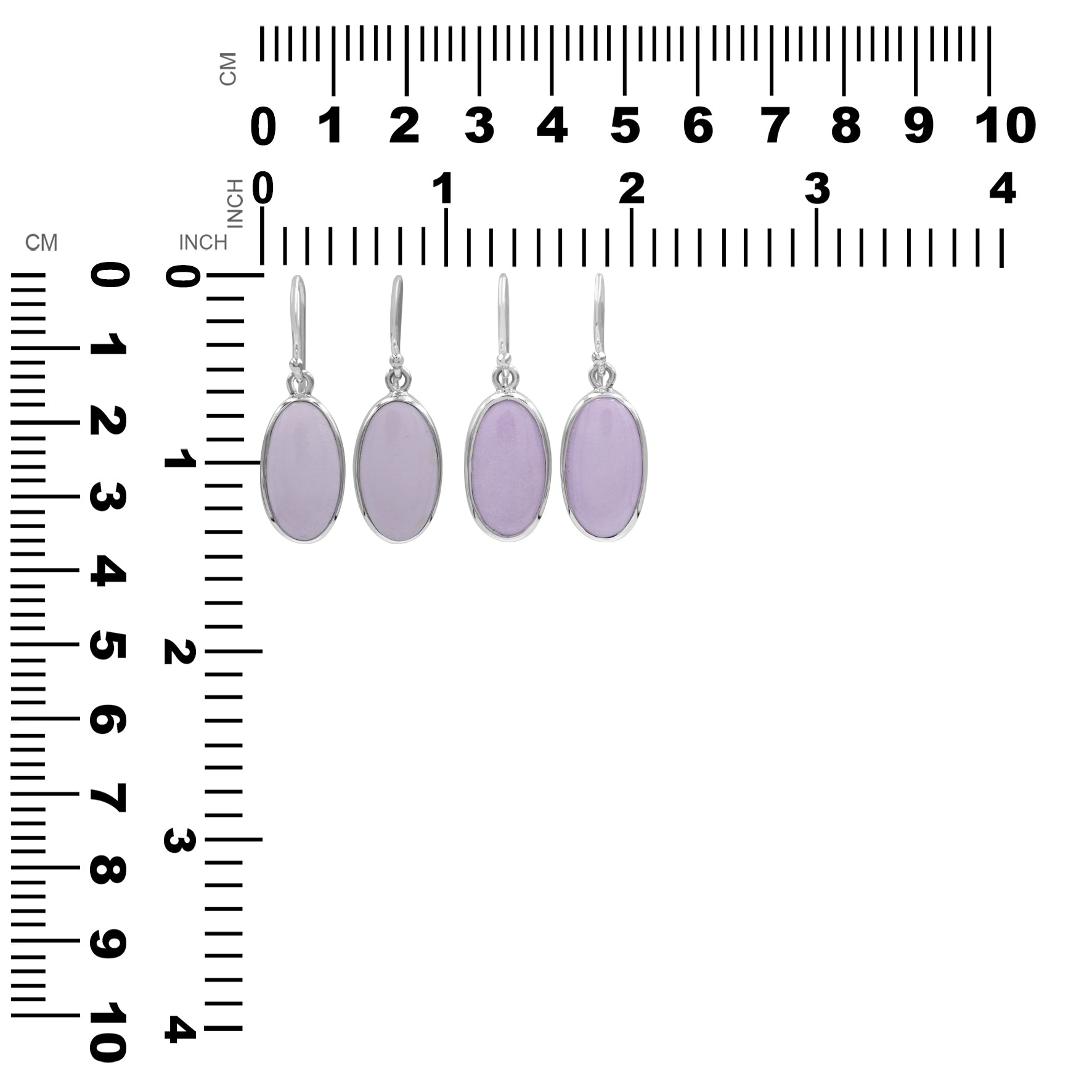 Phosphosiderite Oval-Shaped Earrings