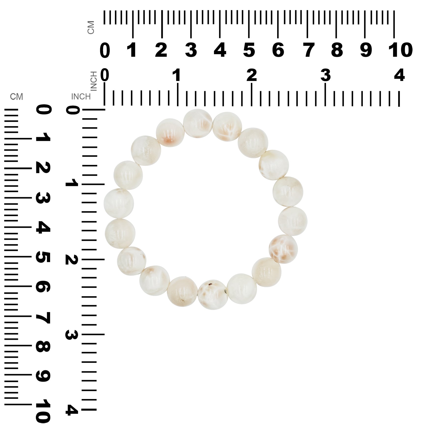 Pink Natrolite 10mm Bead Bracelet