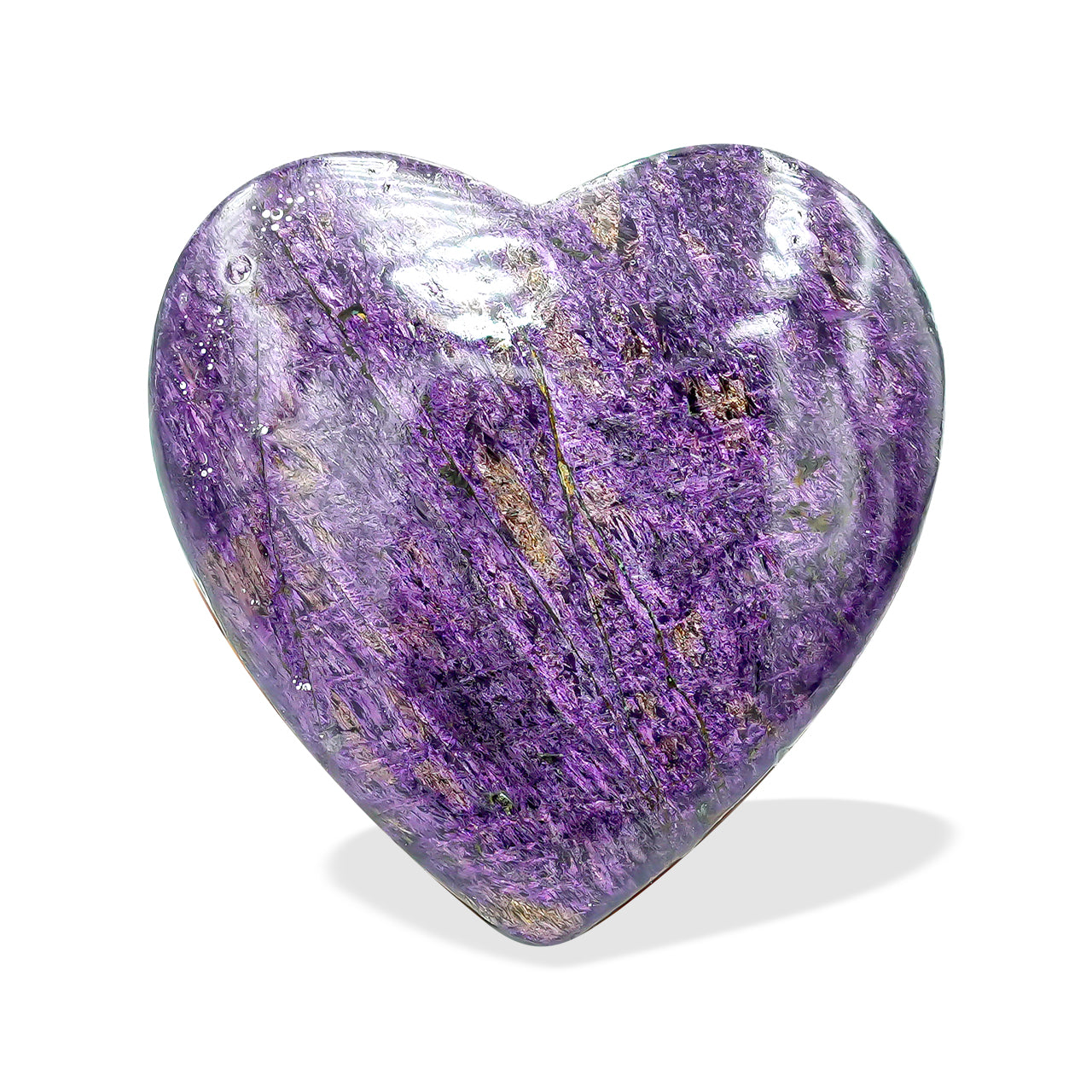 The Purpurite Heart Cabochon 20mm - 1 piece