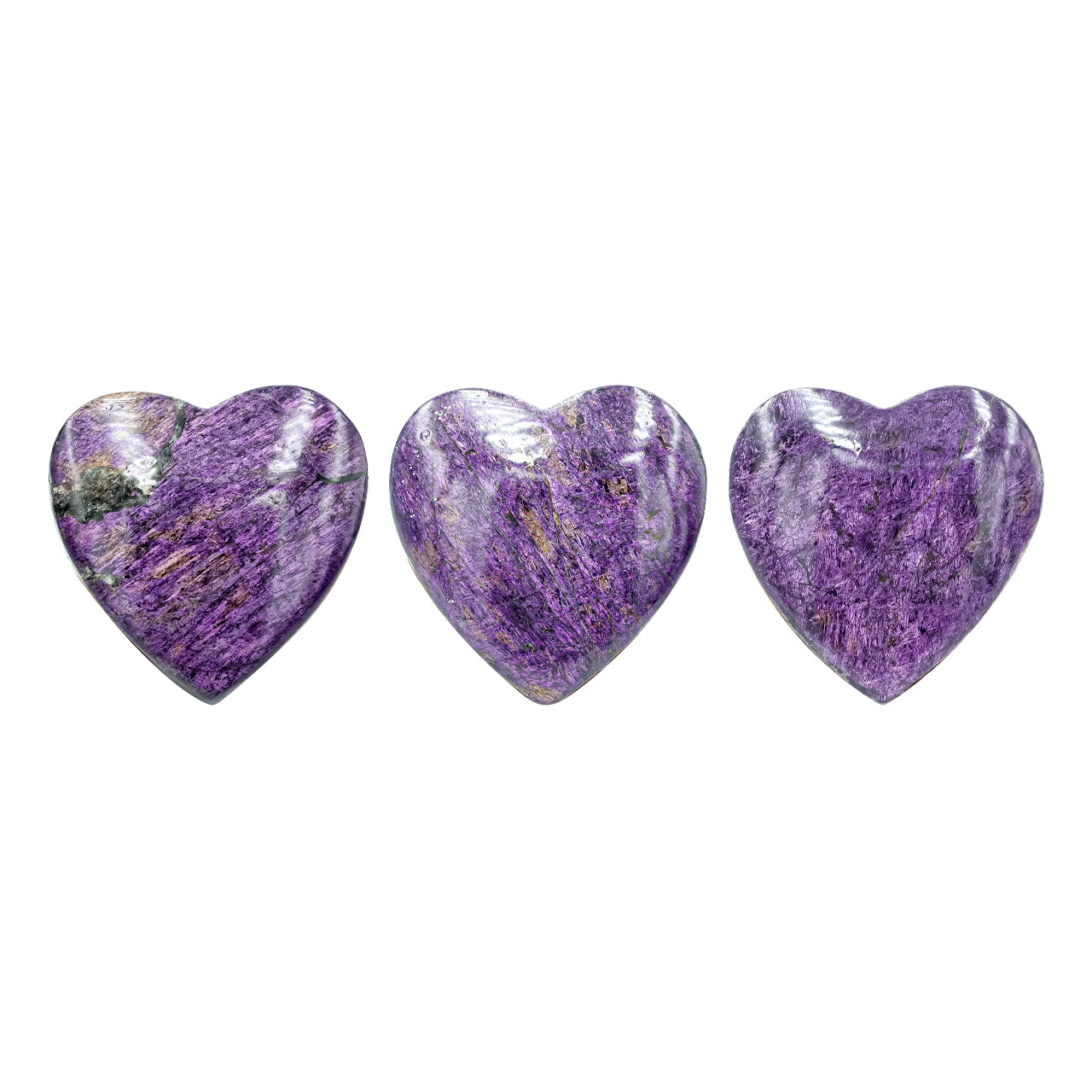 The Purpurite Heart Cabochon 20mm - 1 piece