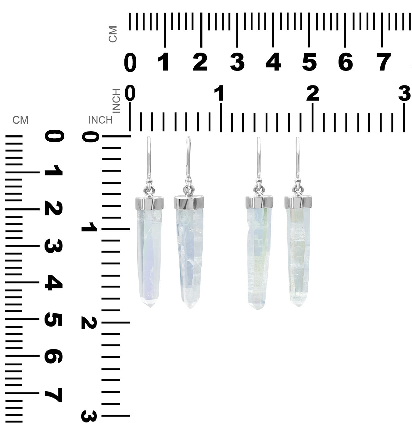 Angel Aura Quartz Earrings