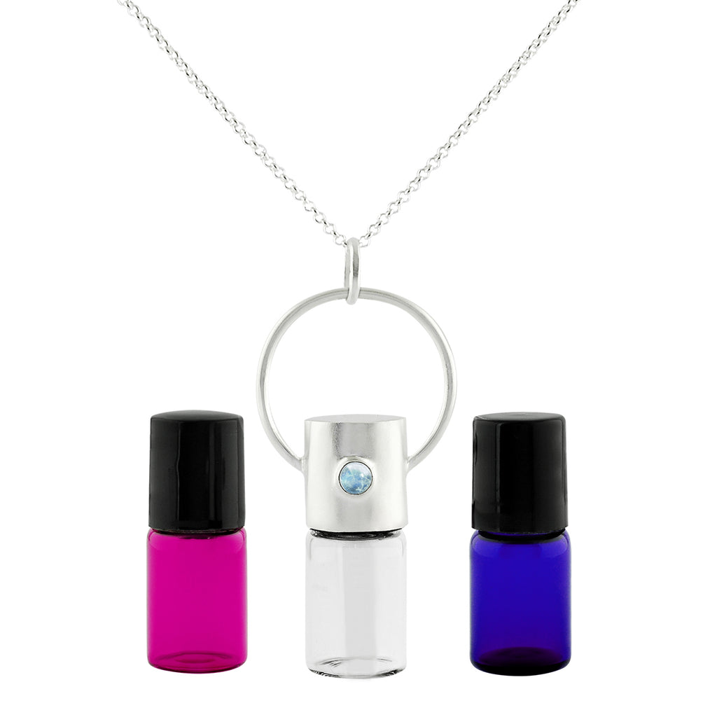 Three Set of Bottle Pendants with Rainbow Moonstone | Starborn