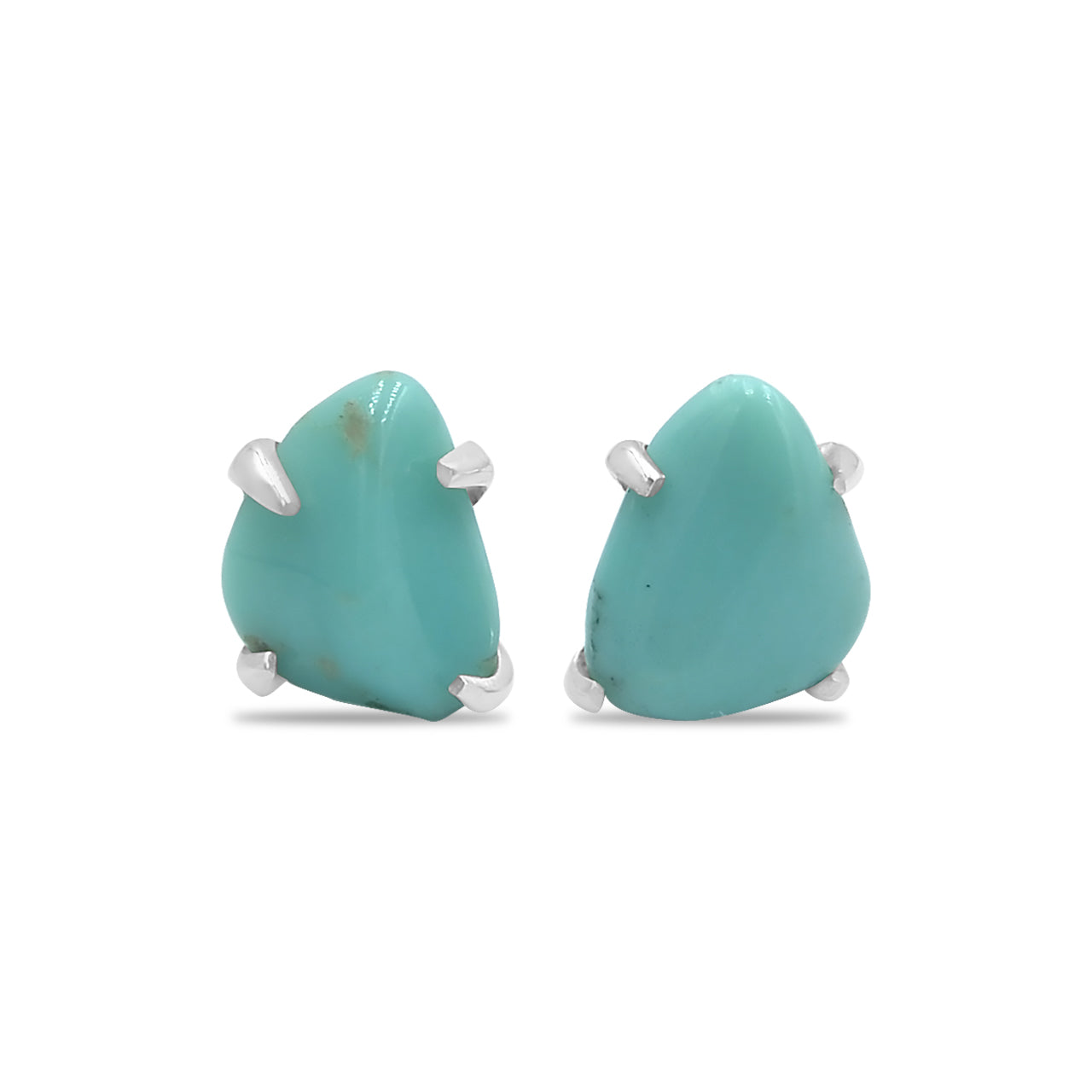 Turquoise Tumbled Post Style Earrings