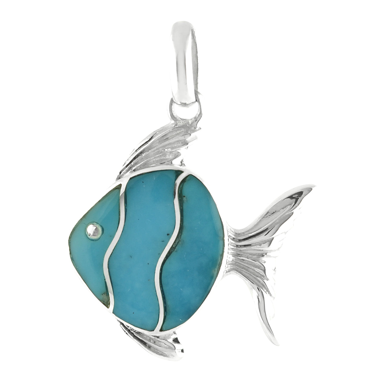 Fish Turquoise Pendant