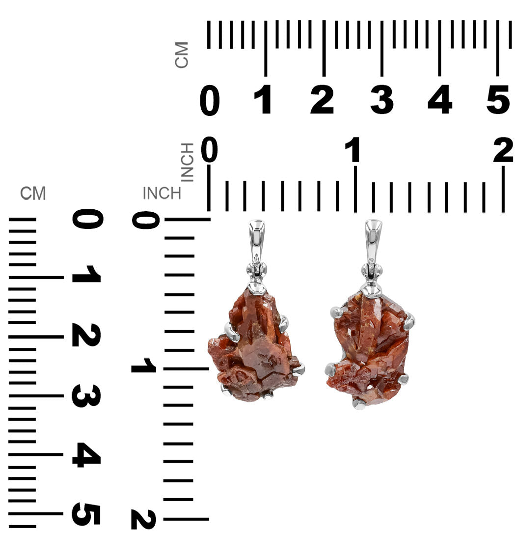 Vanadinite Prong Set Style Pendant