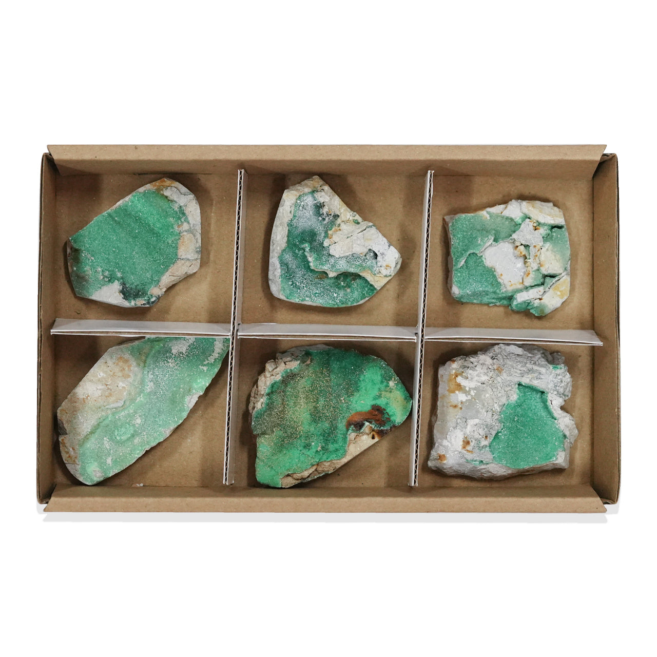 Variscite Drusy 6 pcs