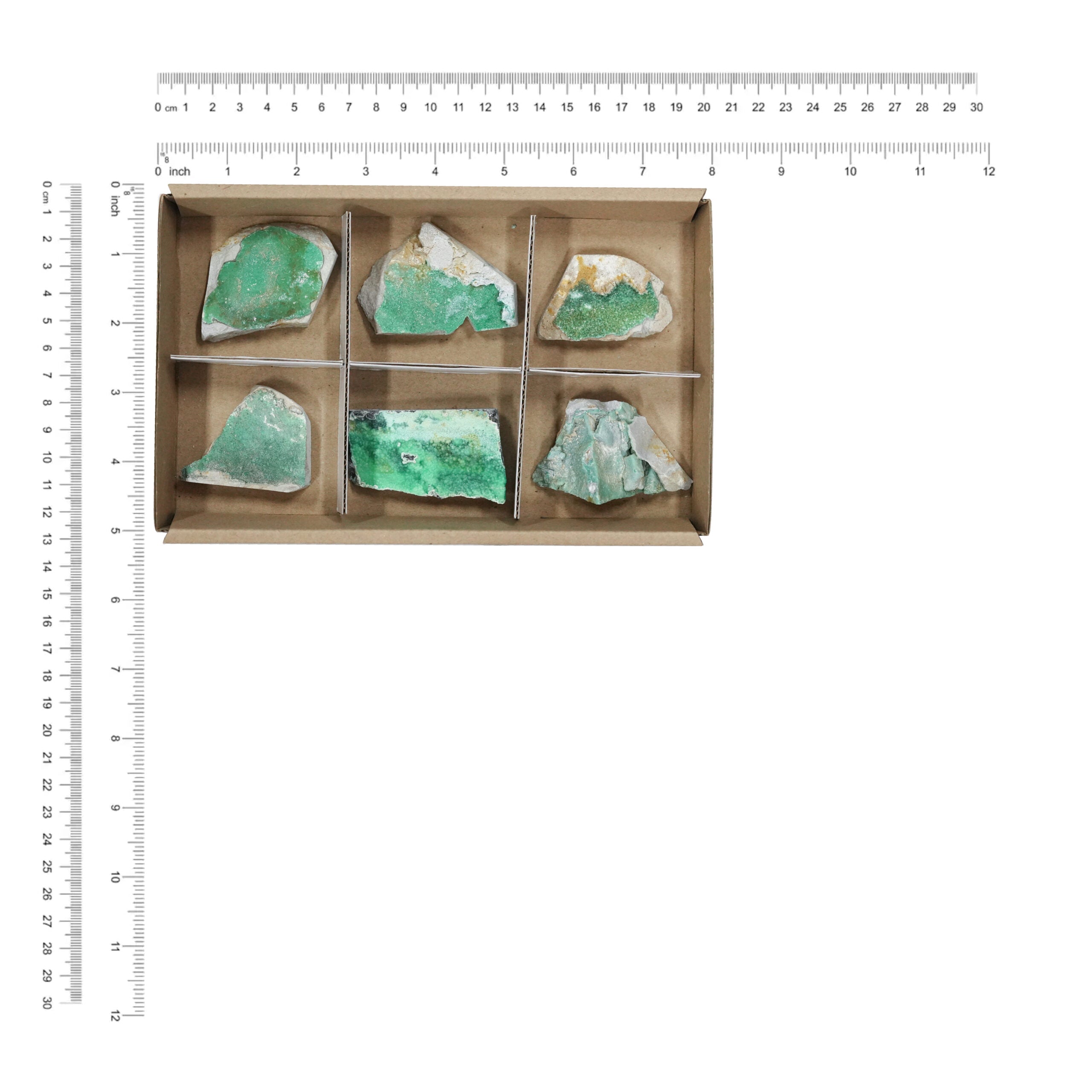 Variscite Drusy 6 pcs