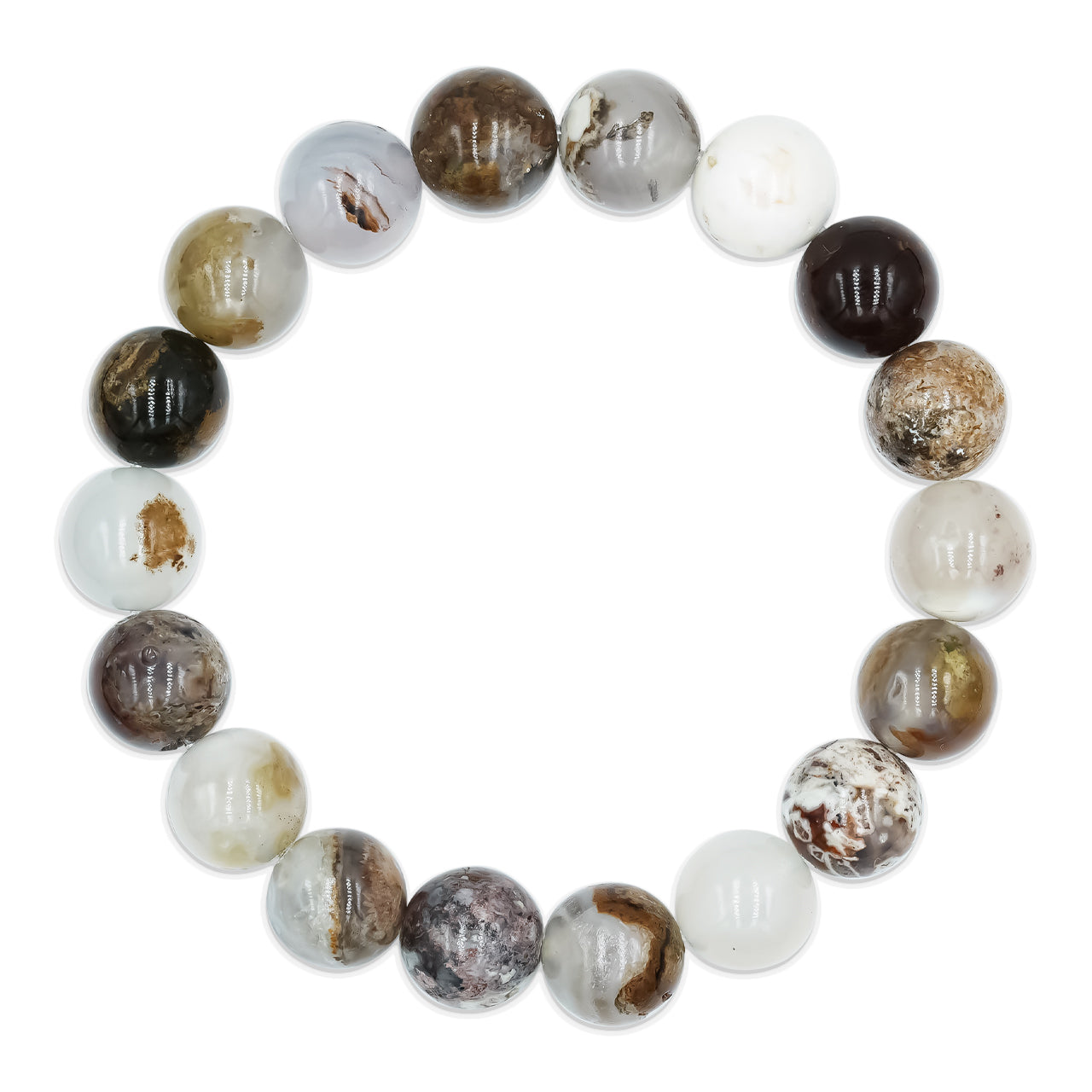 VV Agate Bead Bracelet