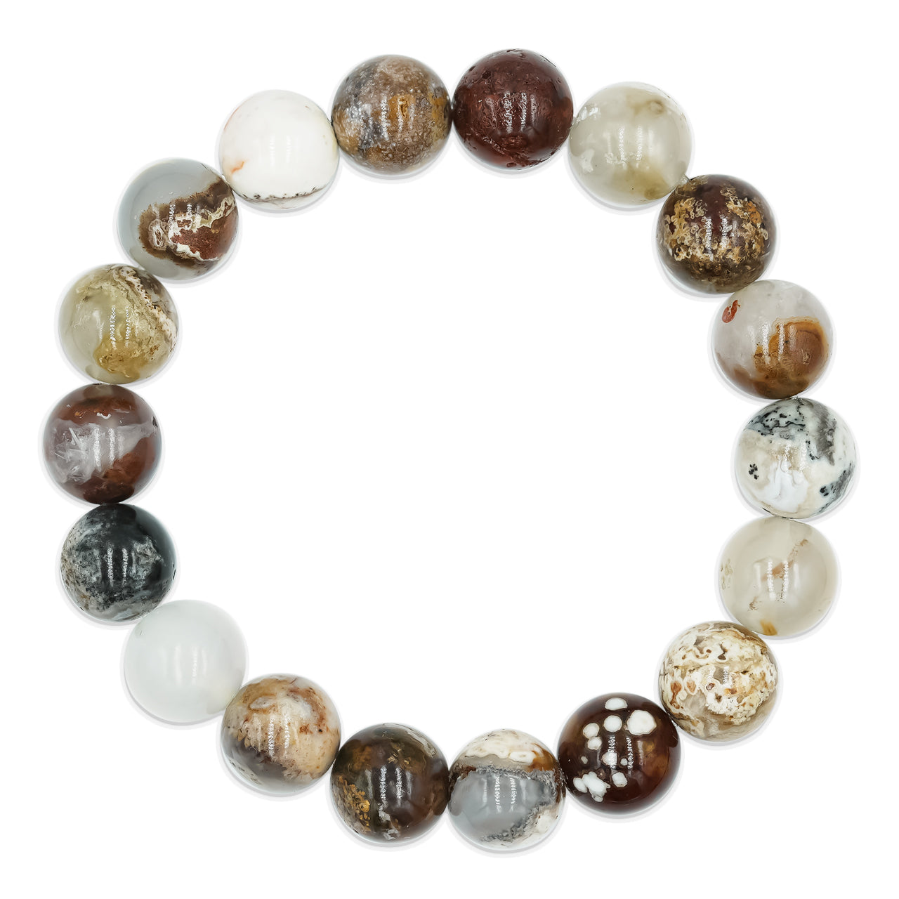 VV Agate Bead Bracelet