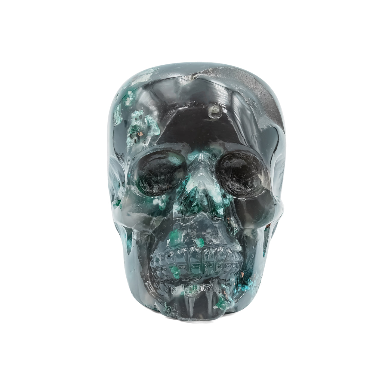 Hand Carved Gem Silica Skull Carving 6.200cts