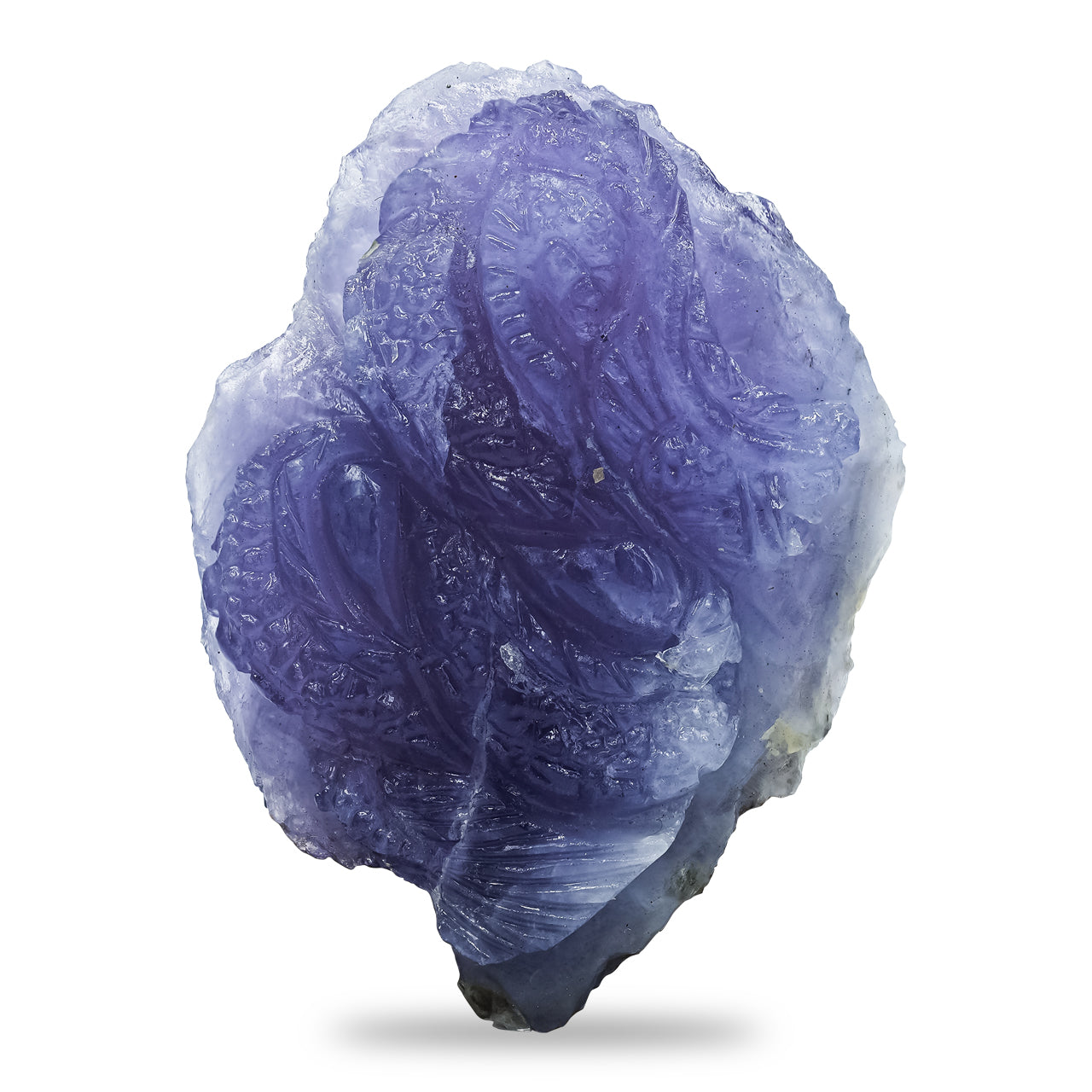 Fluorescent Hackmanite Carving