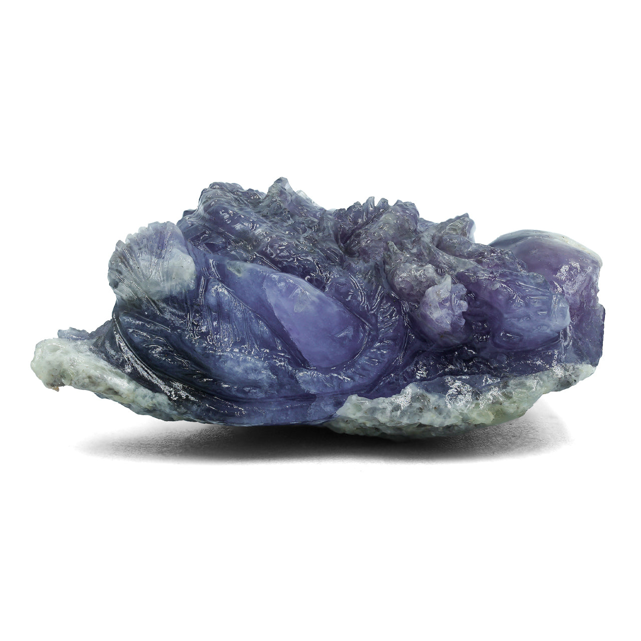 Fluorescent Hackmanite Carving