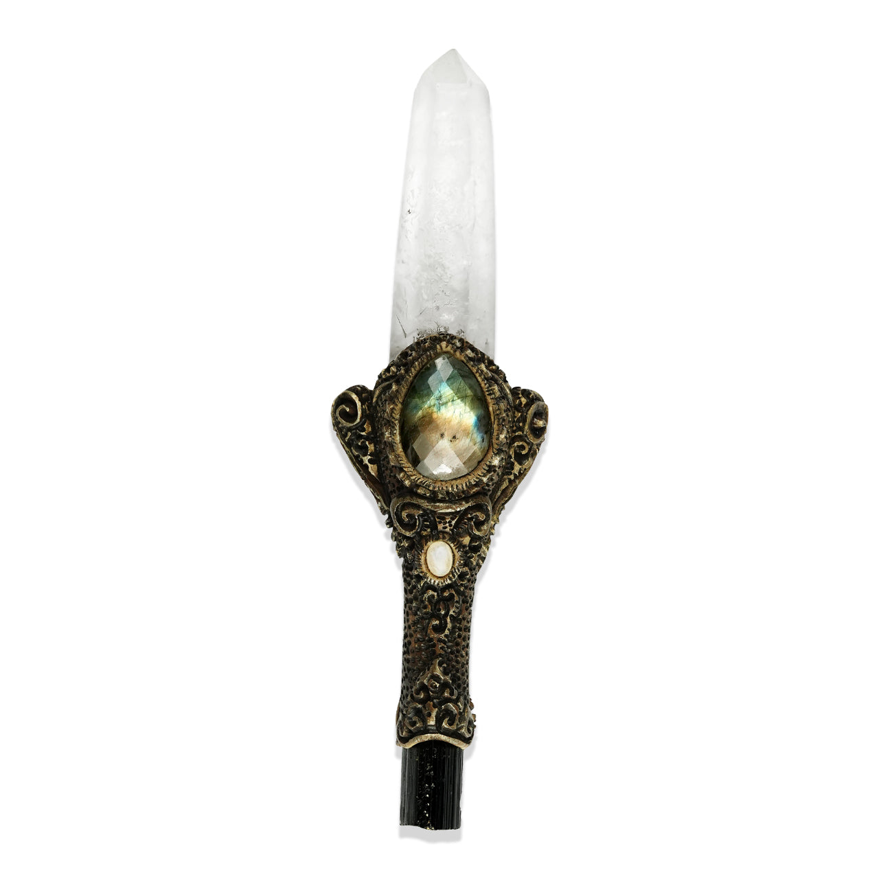 Laser Quartz Crystal Decorative Wand