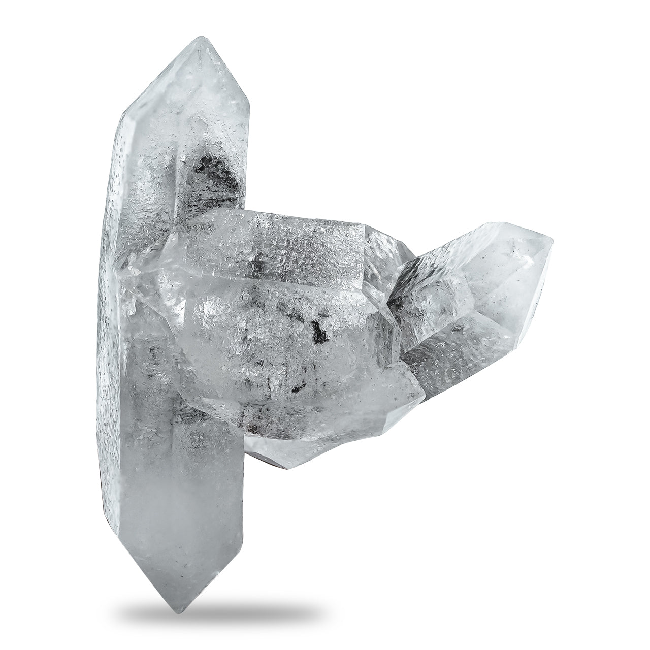 Graphite Inclusions in Quartz Crystal