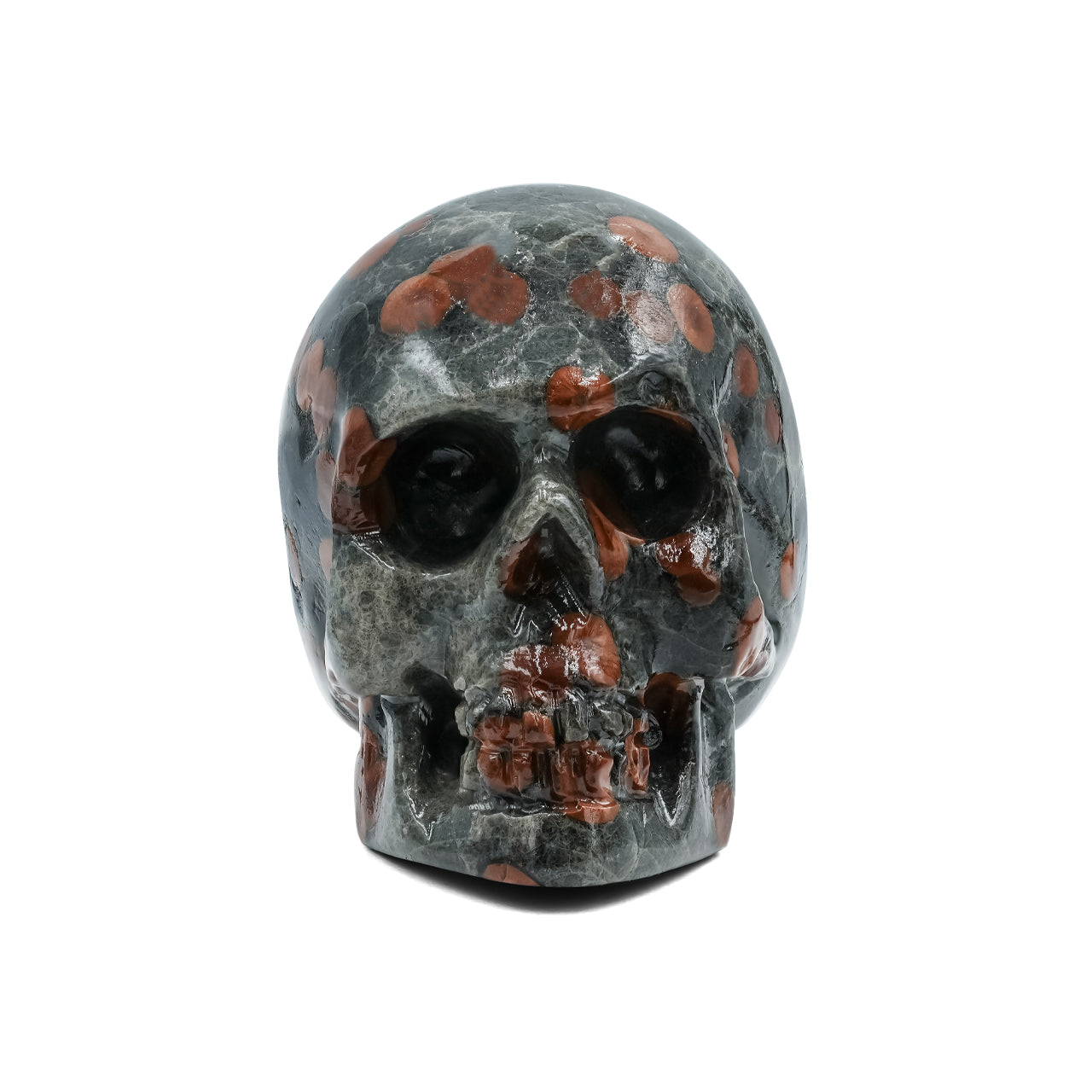 Red Planet Obsidian Skull Carving 750cts