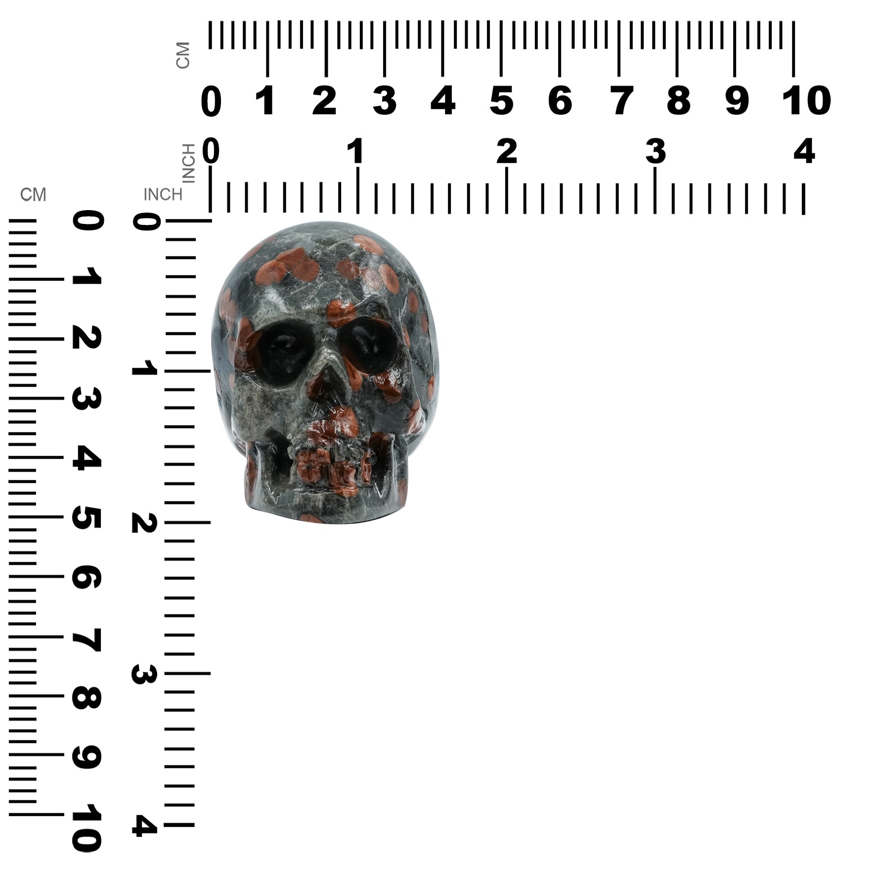 Red Planet Obsidian Skull Carving 750cts